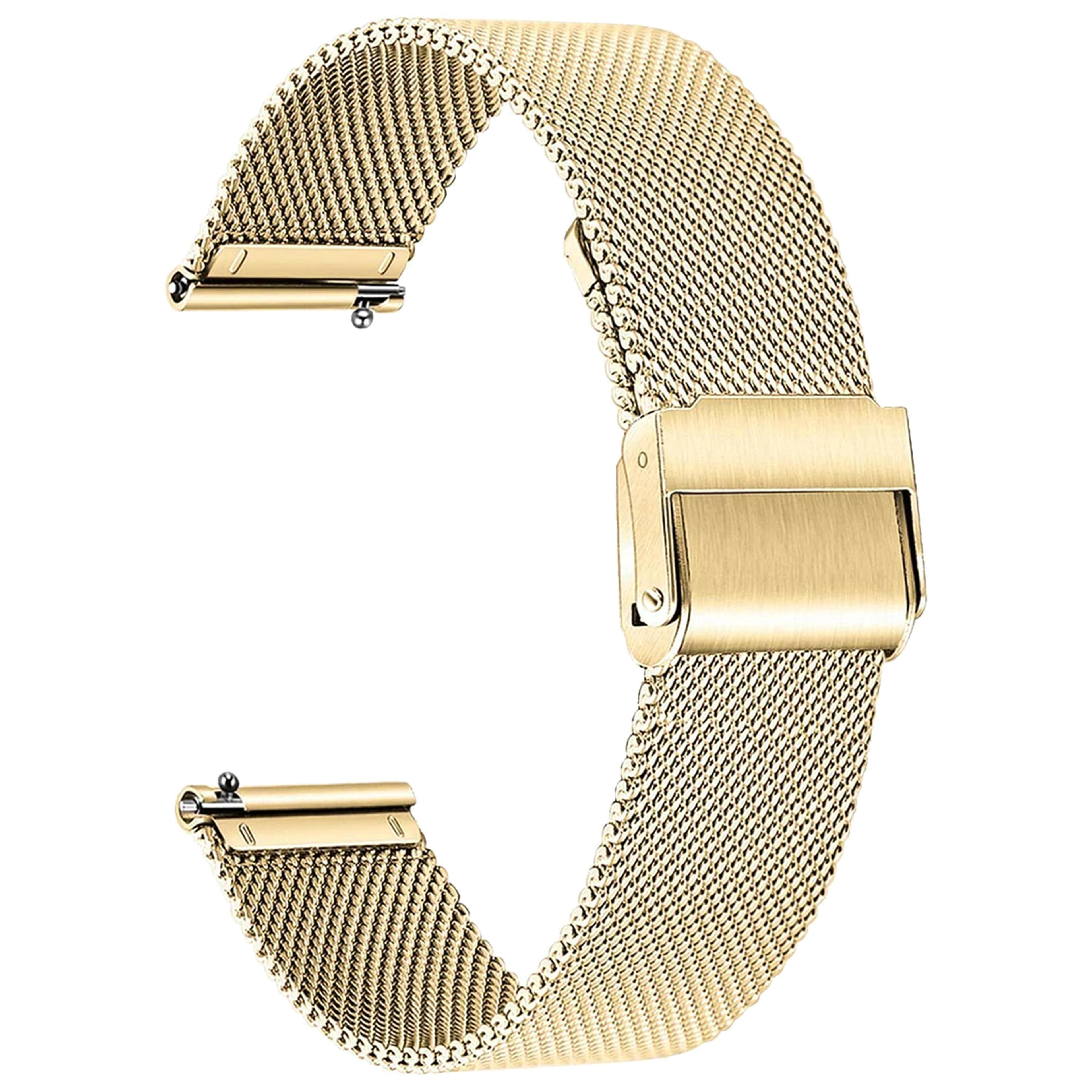 universal milanese watch band quick release stainless steel mesh strap