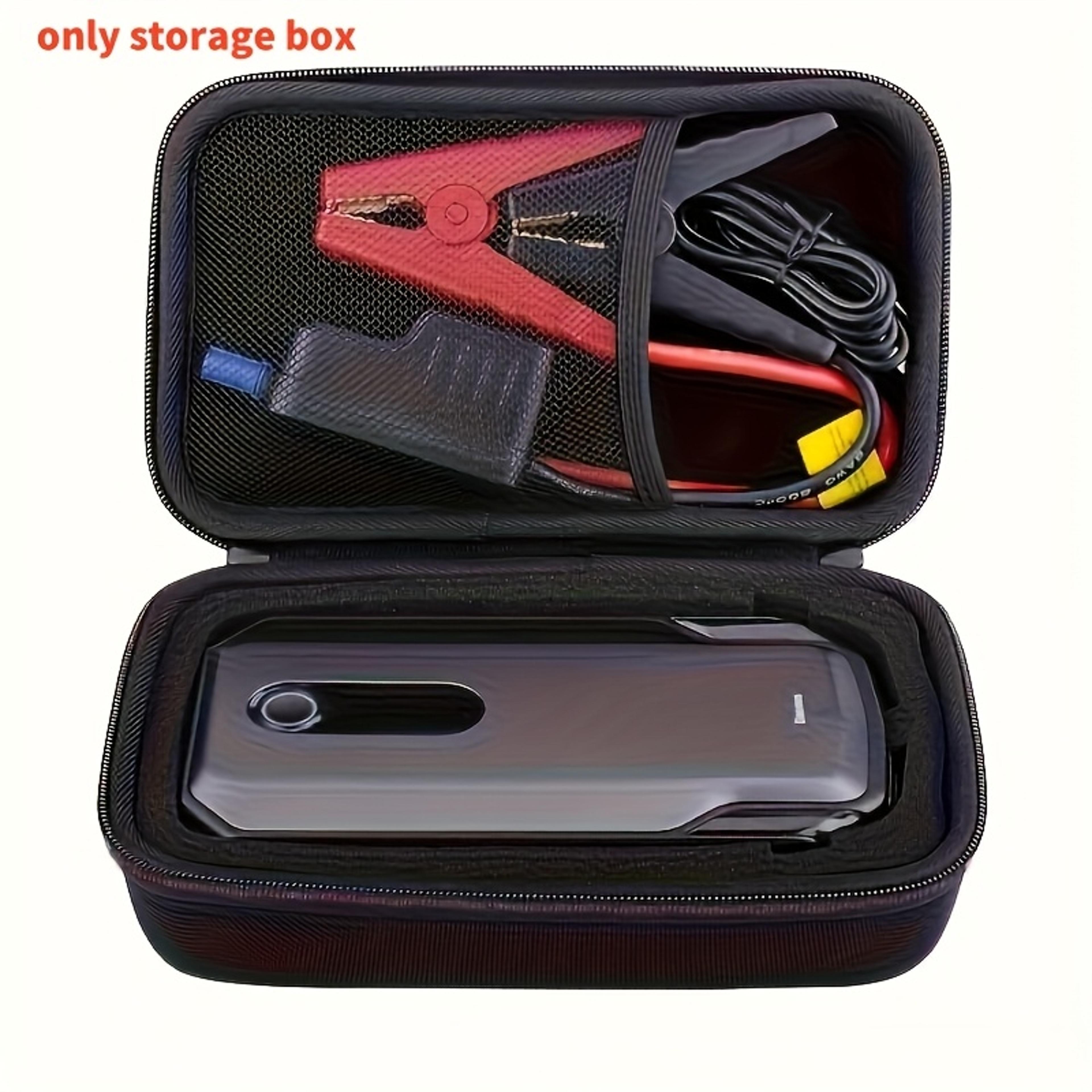 eva material emergency car starter storage box, portable shockproof bag in bag organizer for car accessories