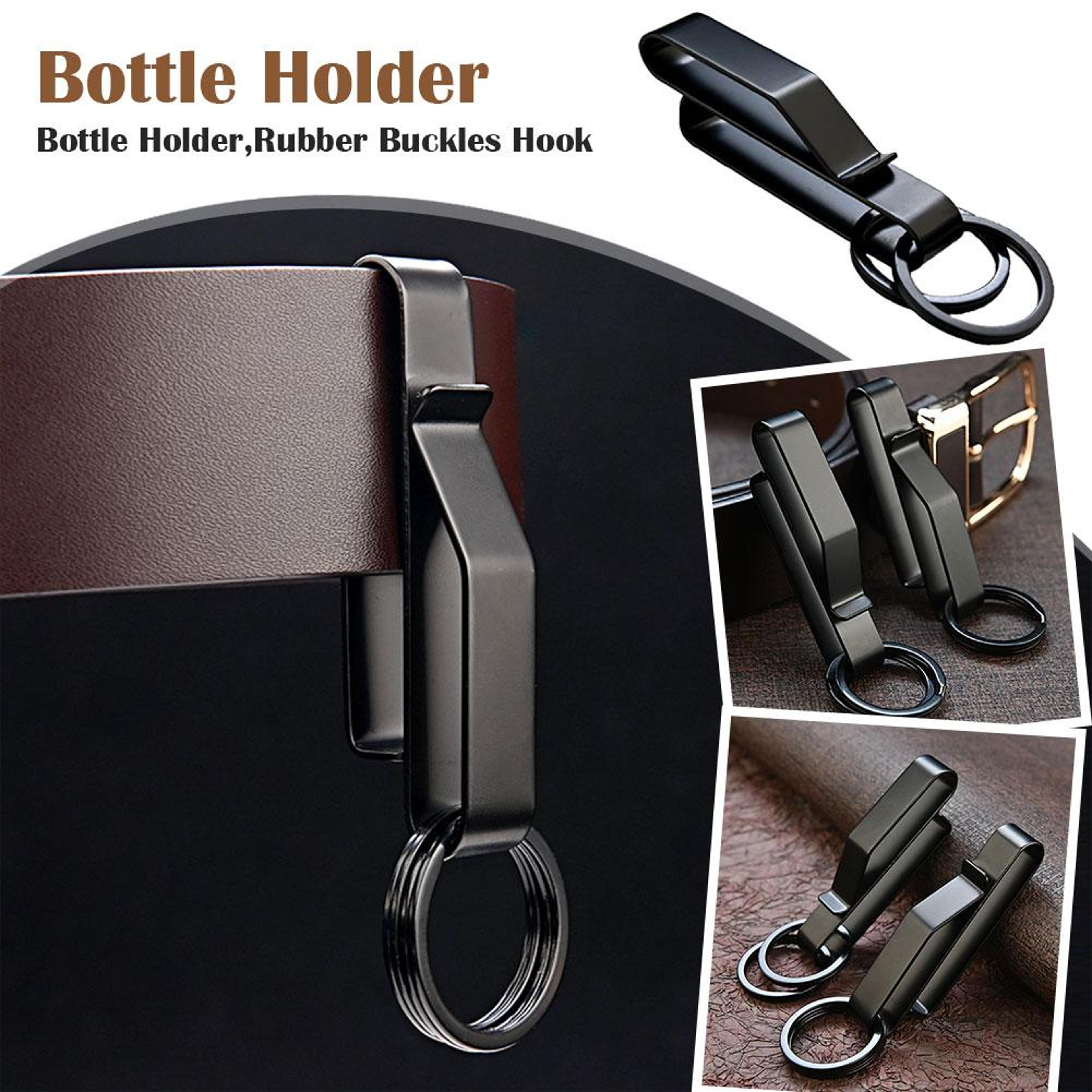 outdoor buckle keychain, stainless steel waist hook, buckle key clip, hanging car key, bag strap tools