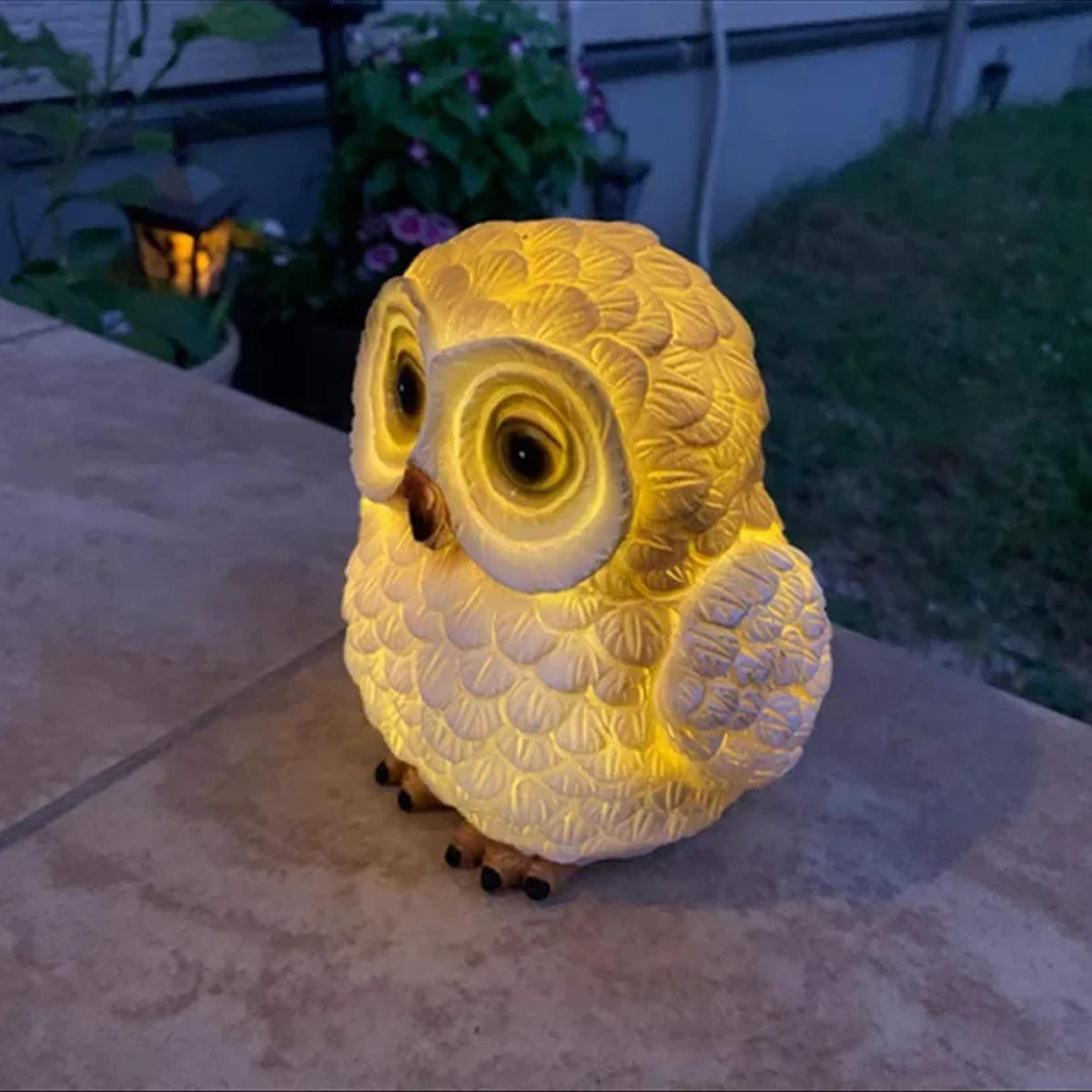 LED Solar Powered Light Solar Garden Lamp Owl Night Lights Outdoor Waterproof Garden Lawn Courtyard 3