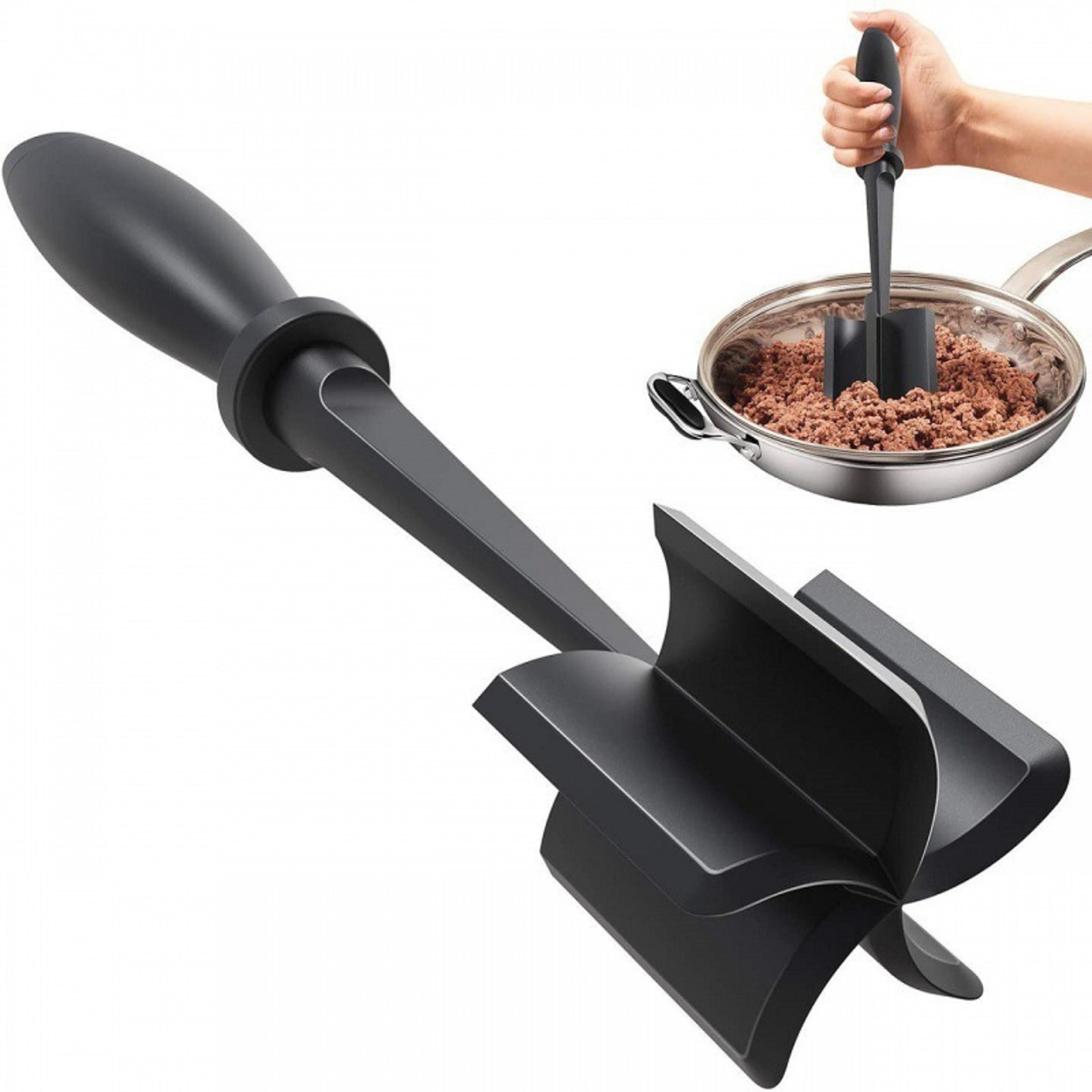 Heat Resistant Meat Masher For Hamburger Meat Meat Chopper For Ground Beef Kitchen Gadgets Smasher  1