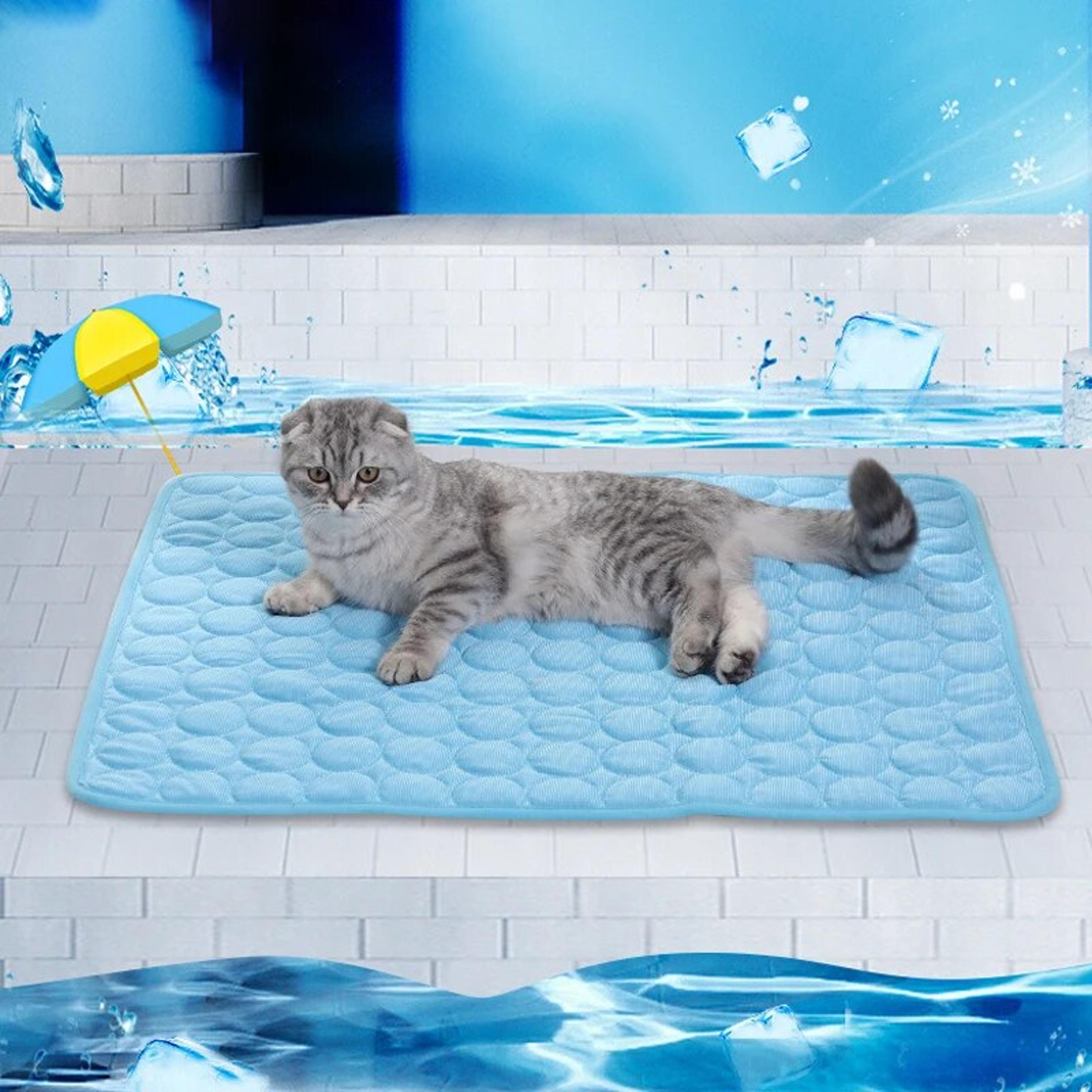 cooling pad blanket for small dogs pets, pet ice mats summer cat dog sofa, durable nest bed cooling sleeping pad