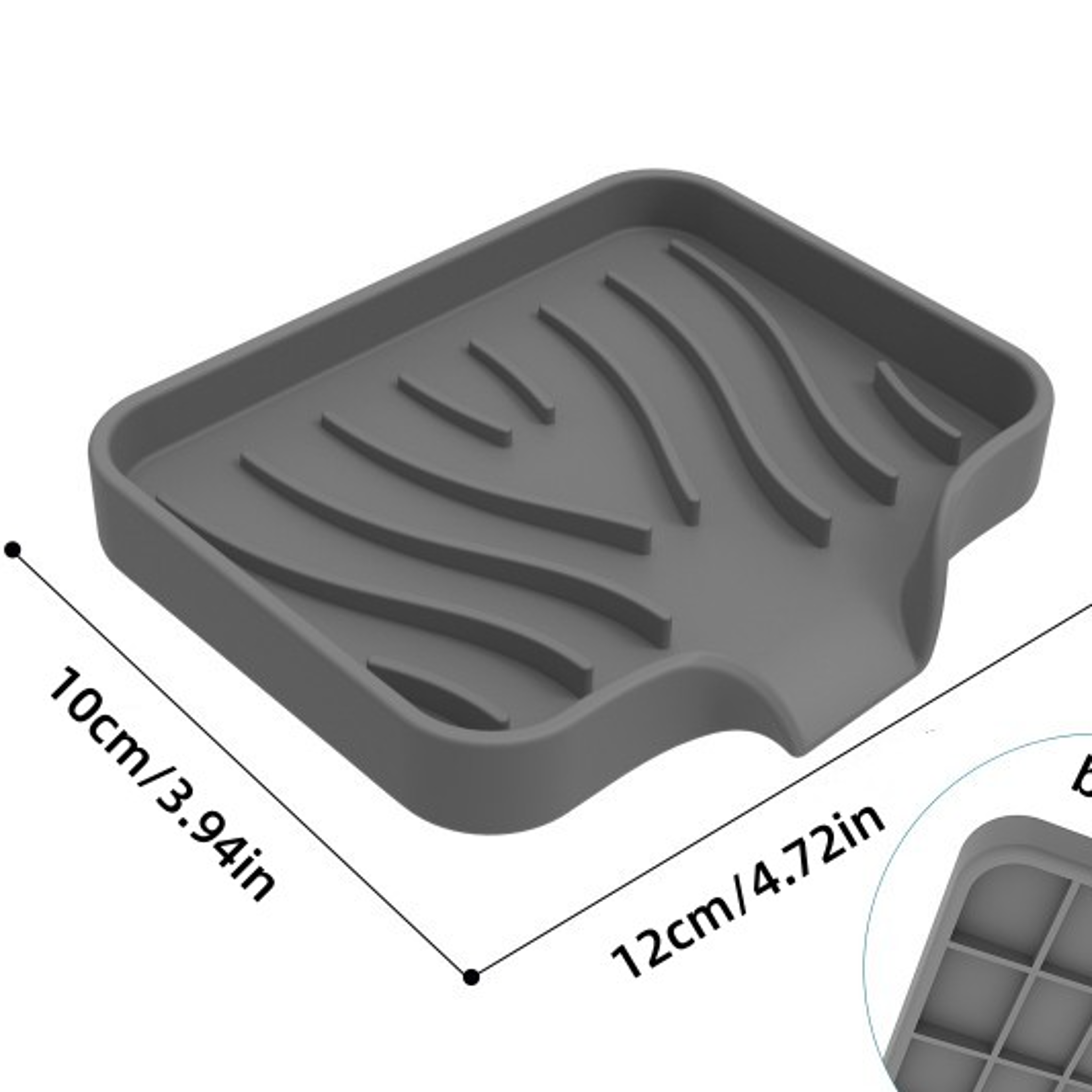 Japanese Bathroom Silicone Soap Box Draining Rack Hole Free Soap Box Household Draining Box Porta