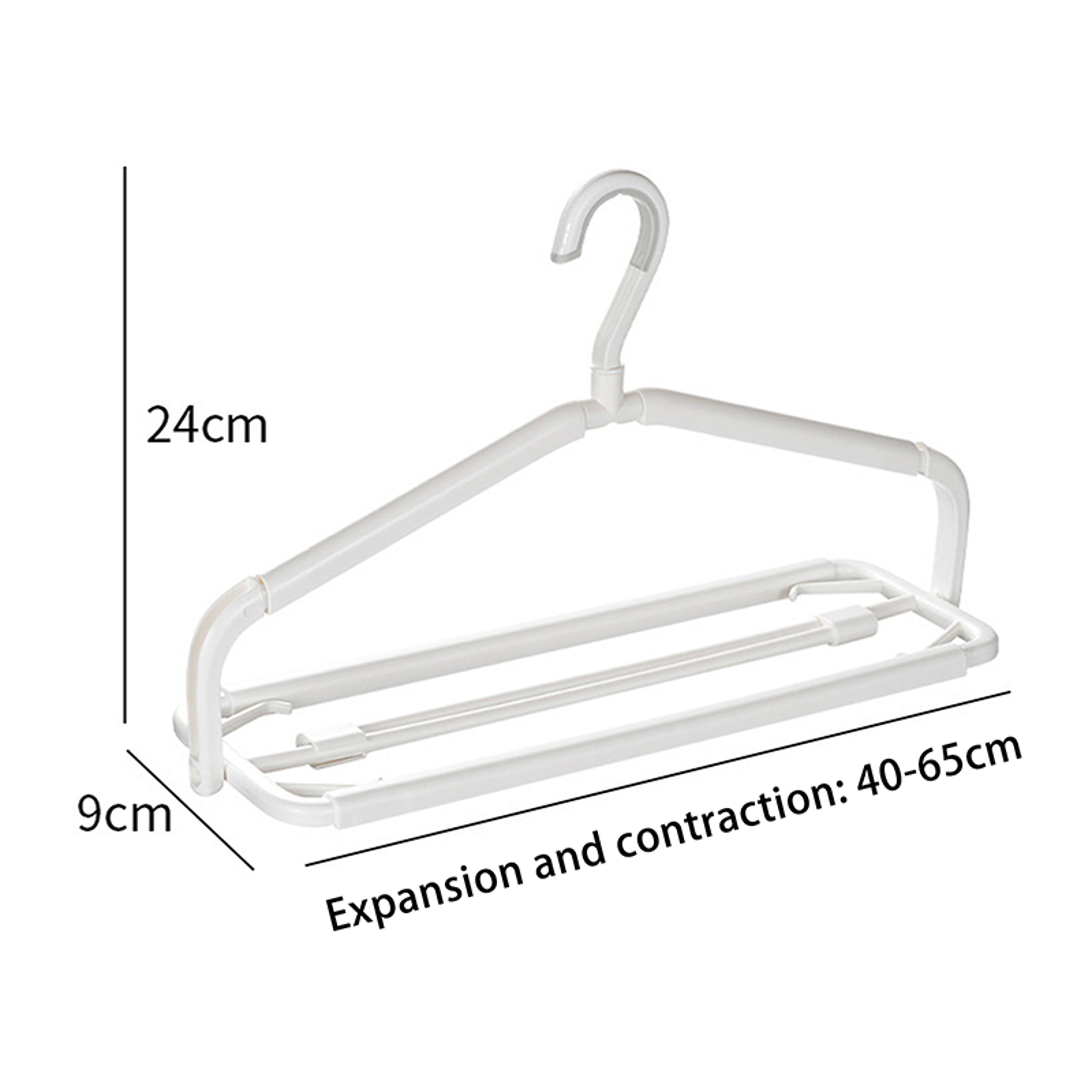 Space Saving Scalable Clothes Hanger With Clip For Home Closet Balcony 5