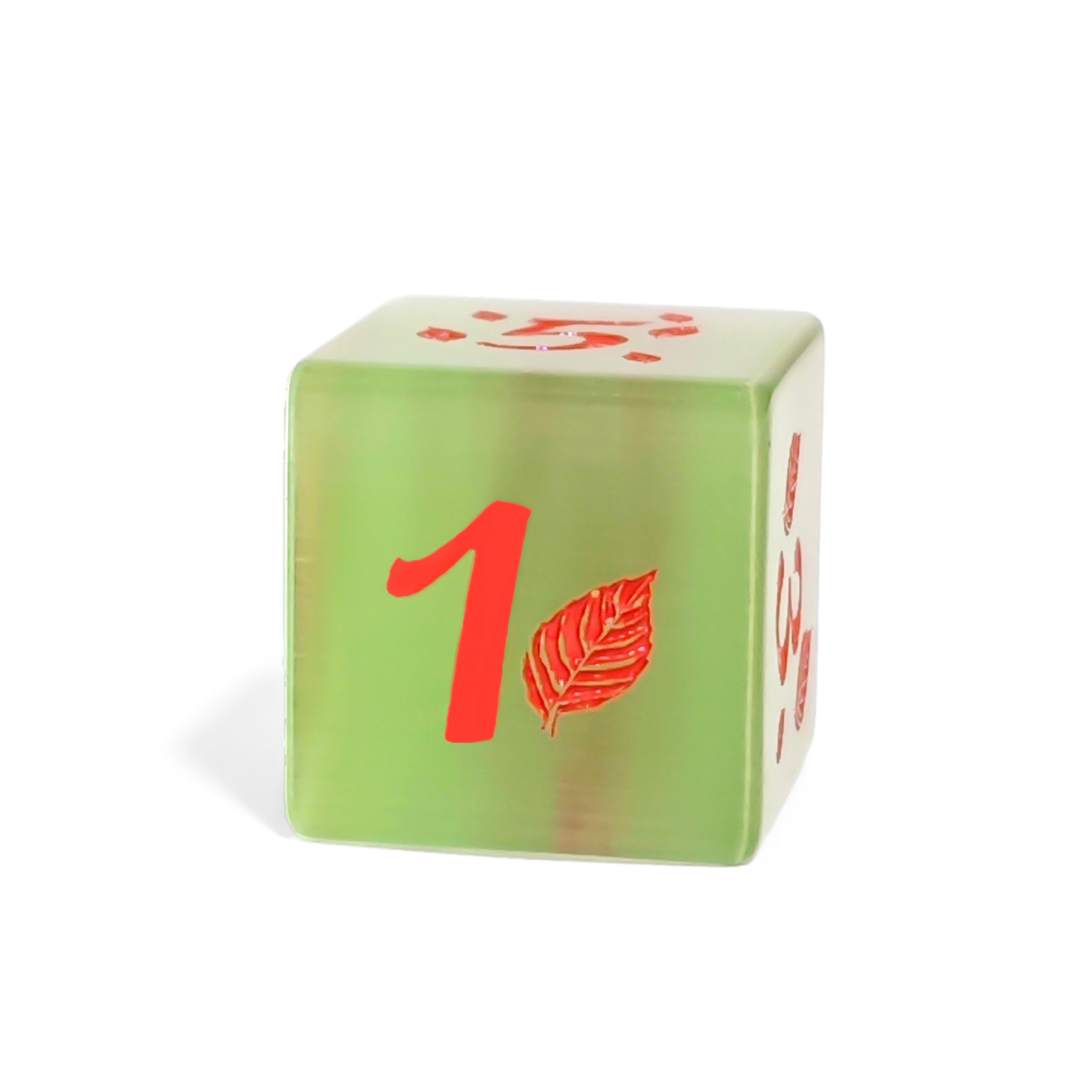 Sided Dice Cube Game Dice Glass Apple Desktop Chessboard Entertainment Toys 4