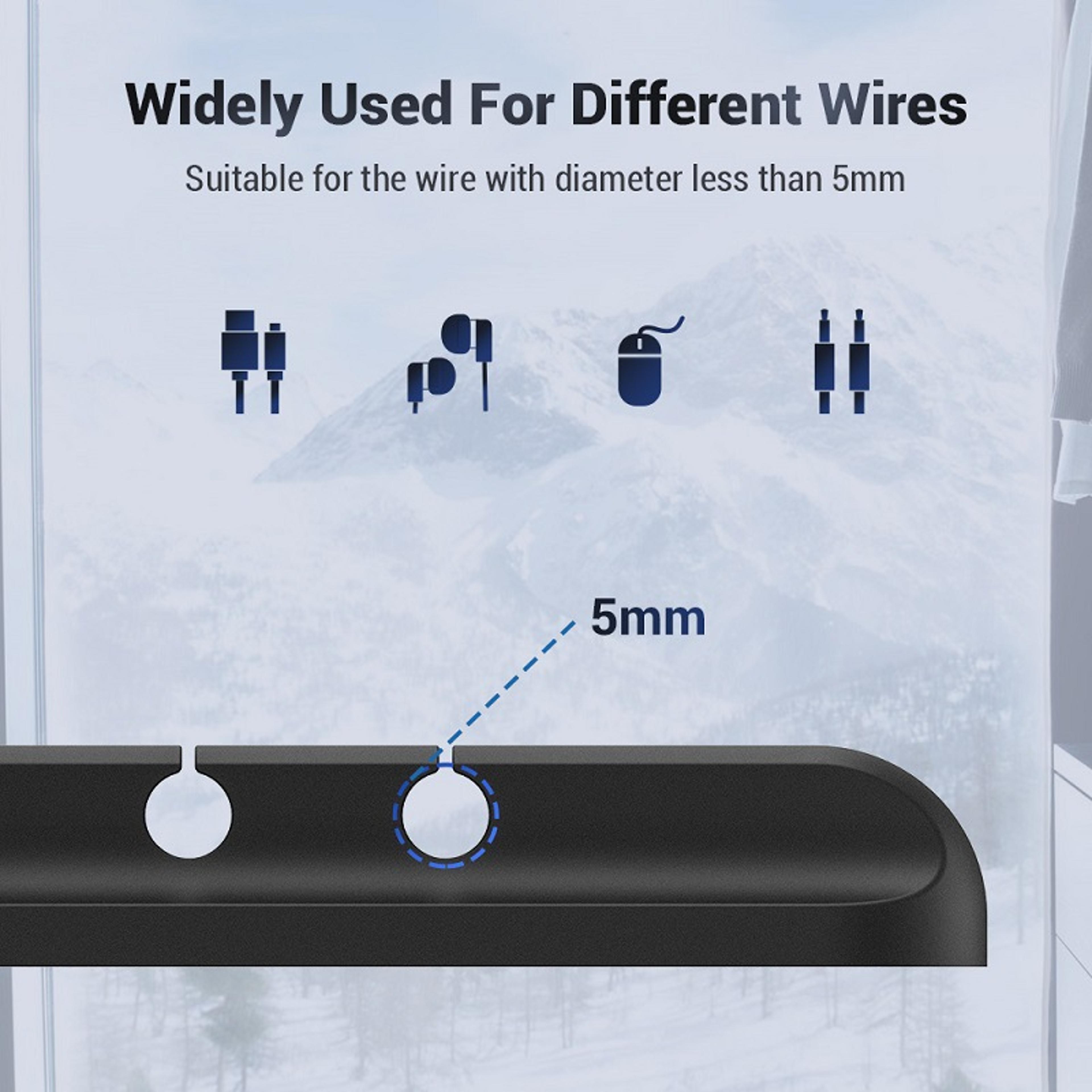 Silicone Desk Winder USB Cable Holder Clips Cord Organizer SelfAdhesive Tidy Management 2