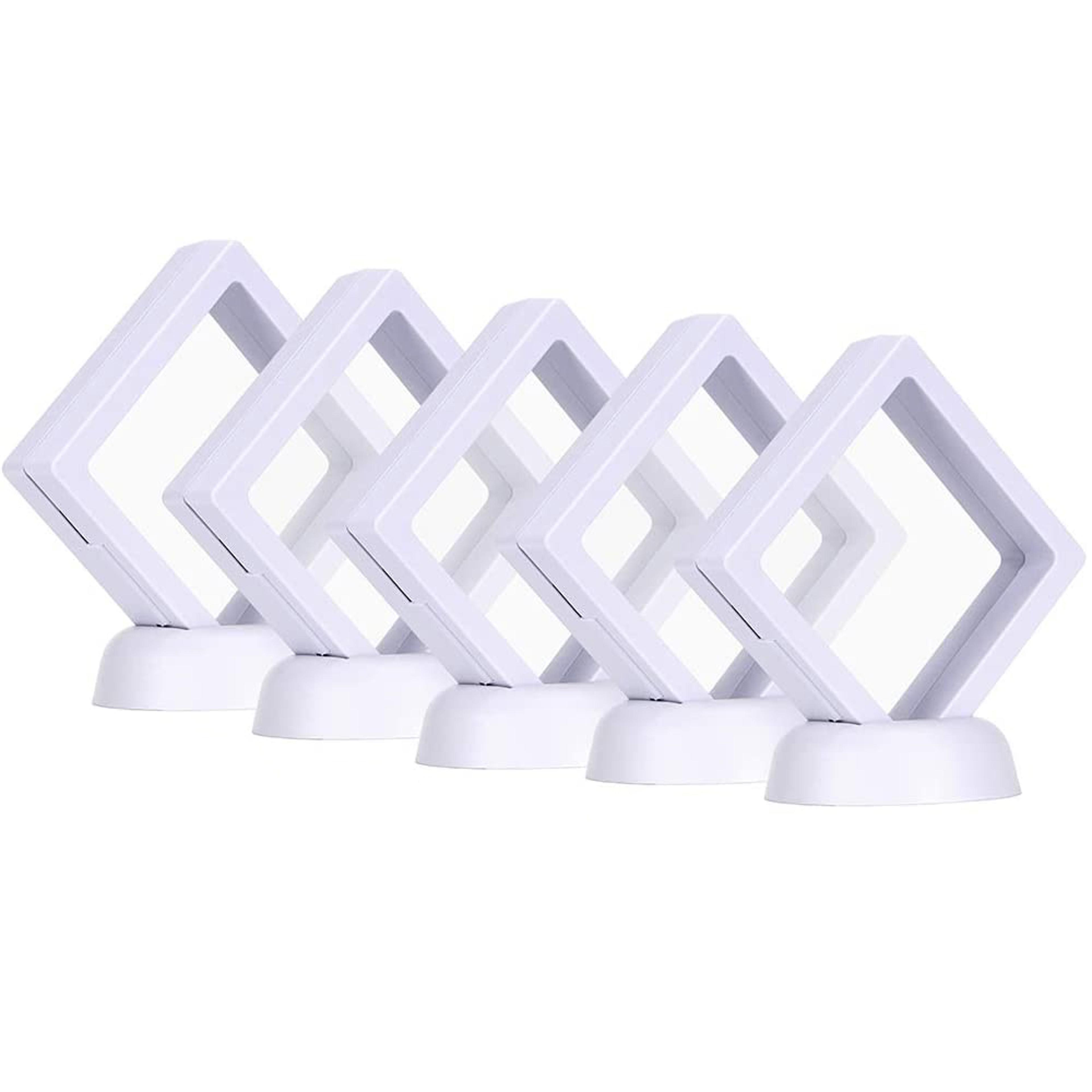 Ring Necklace Frame Floating Jewelry Display Stand Earring Box Holder For Coins 7