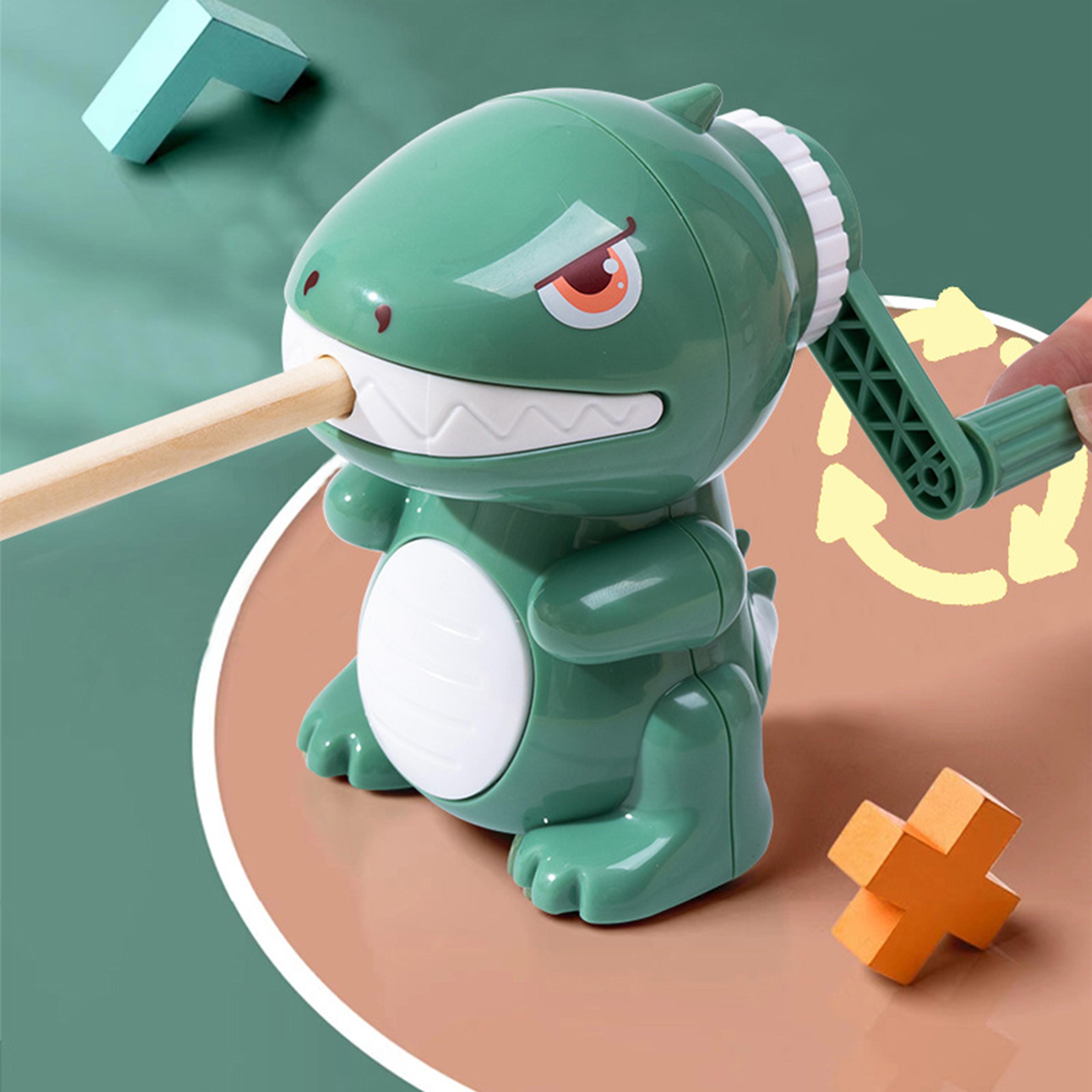 manual cartoon sharpener, dinosaur pencil sharpener, fast sharpening for school student home office use