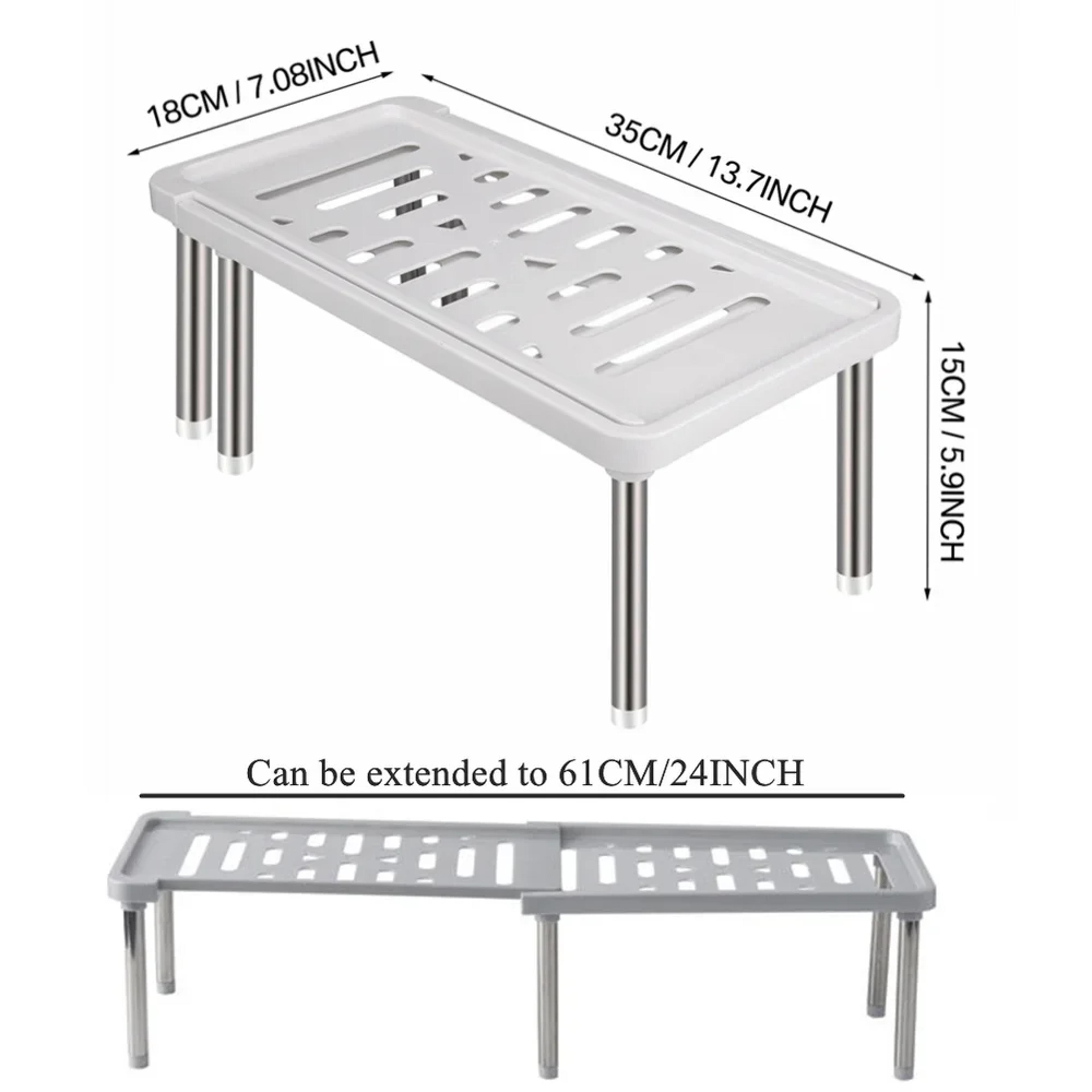Retractable Shelf Organizer For Kitchen New Adjustable Multifunction Storage Rack Stainless Seasoni 2