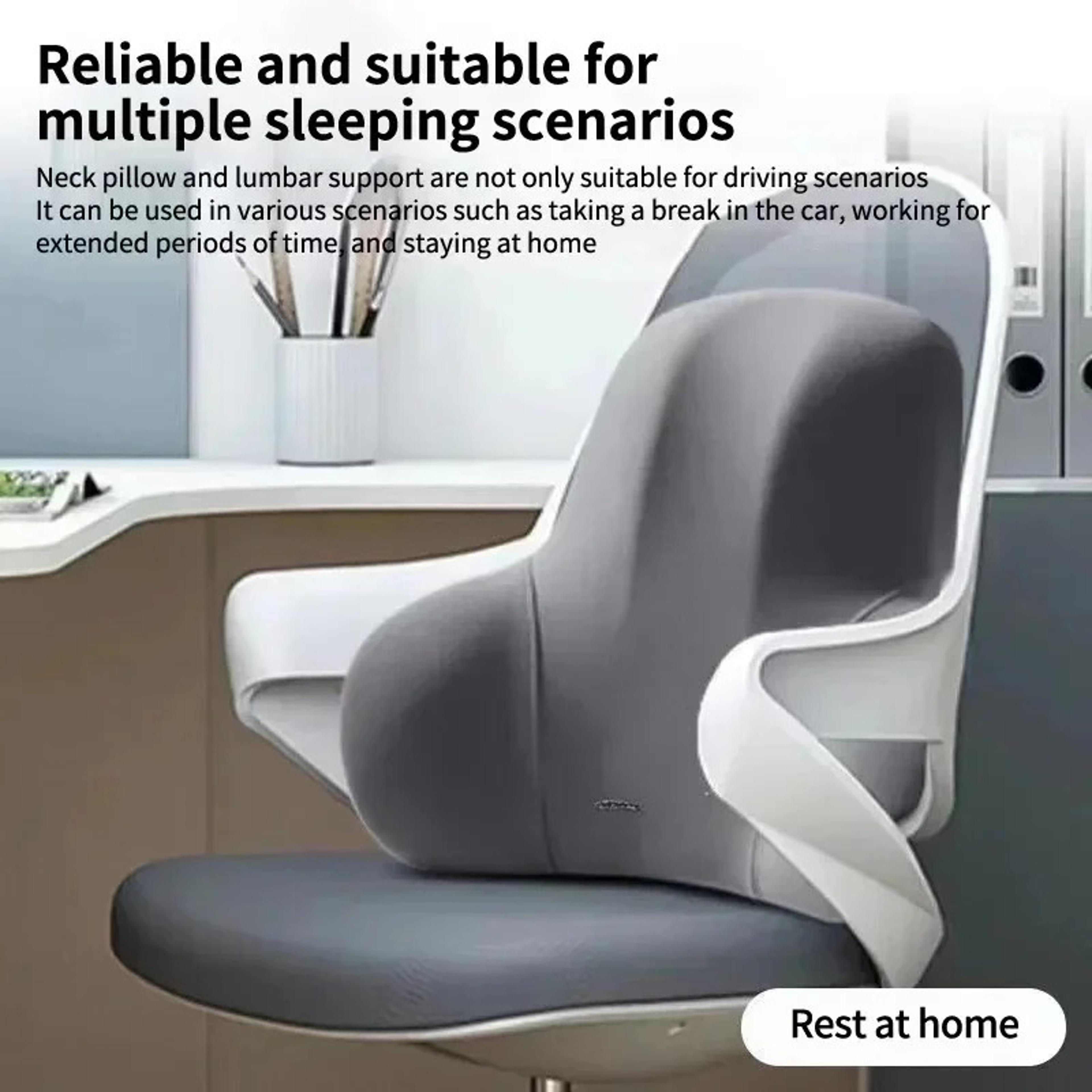 Memory Foam Lumbar Cushion  MultiScene Pain Relief For Car Office Gaming Chairs  Postpartum Support 0