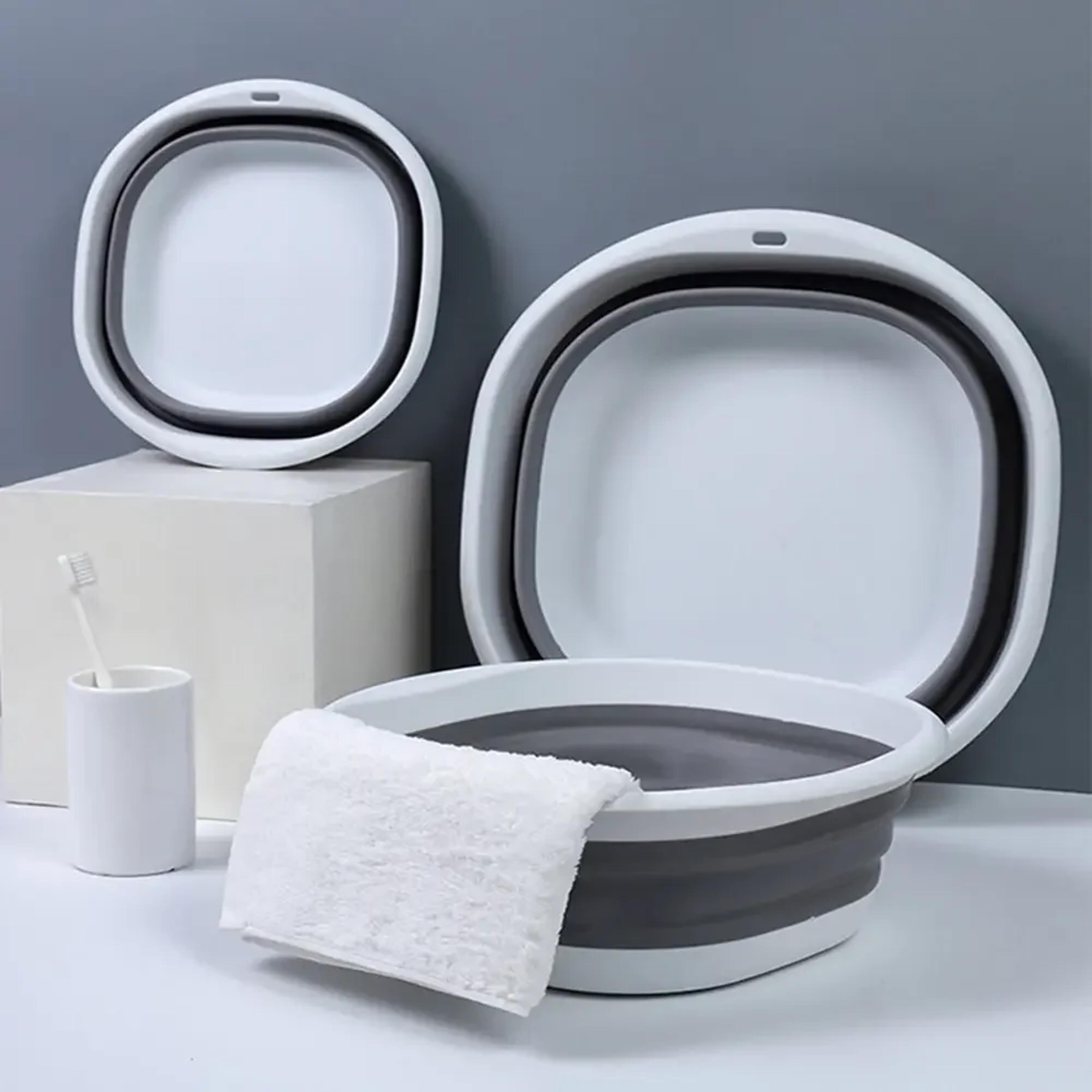 Portable Folding Wash Basin Plastic Laundry Tub For Baby  Adult 0