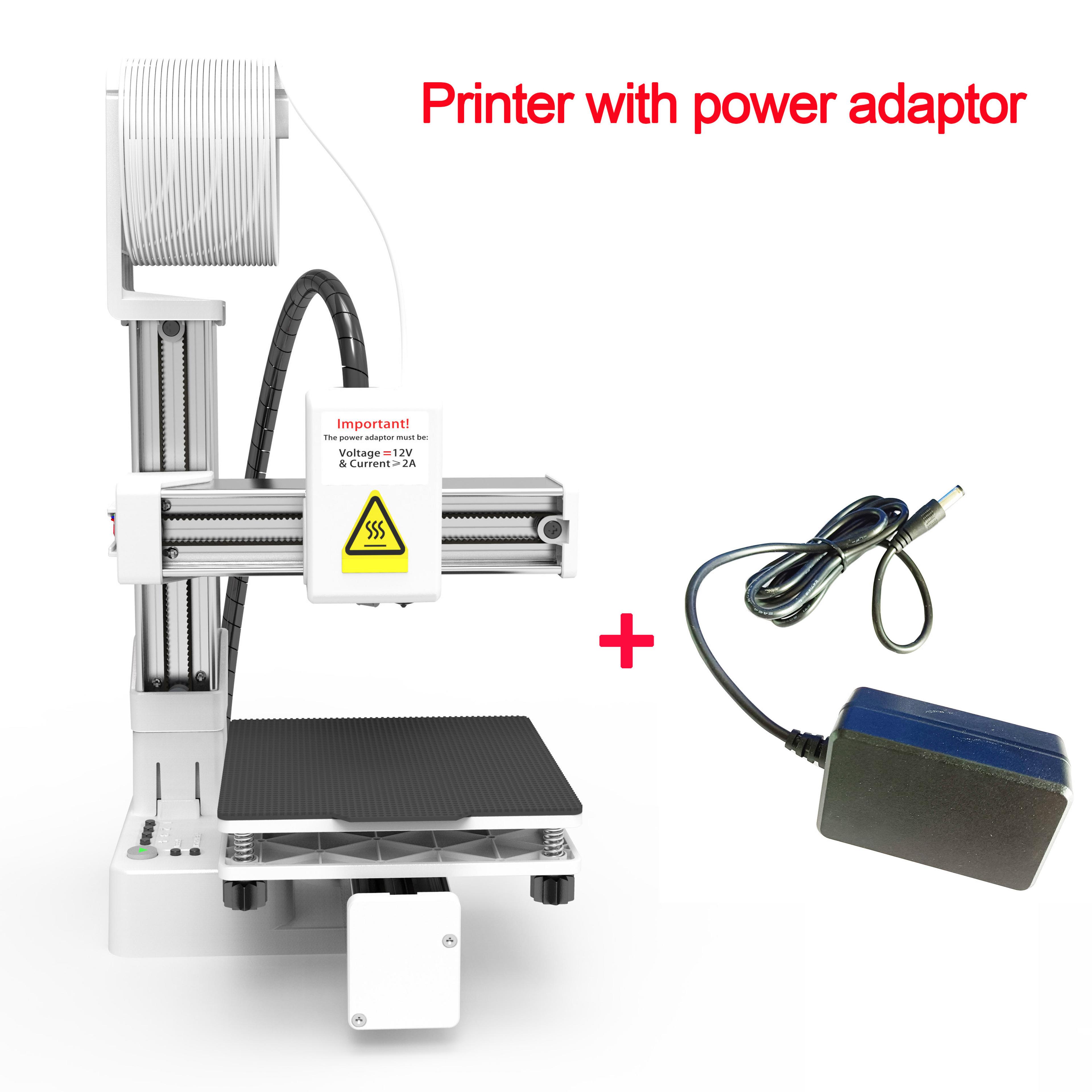 Entry Level EasyThreed Printer Compatible With PLA TPU Filament Power Adaptor Included 4