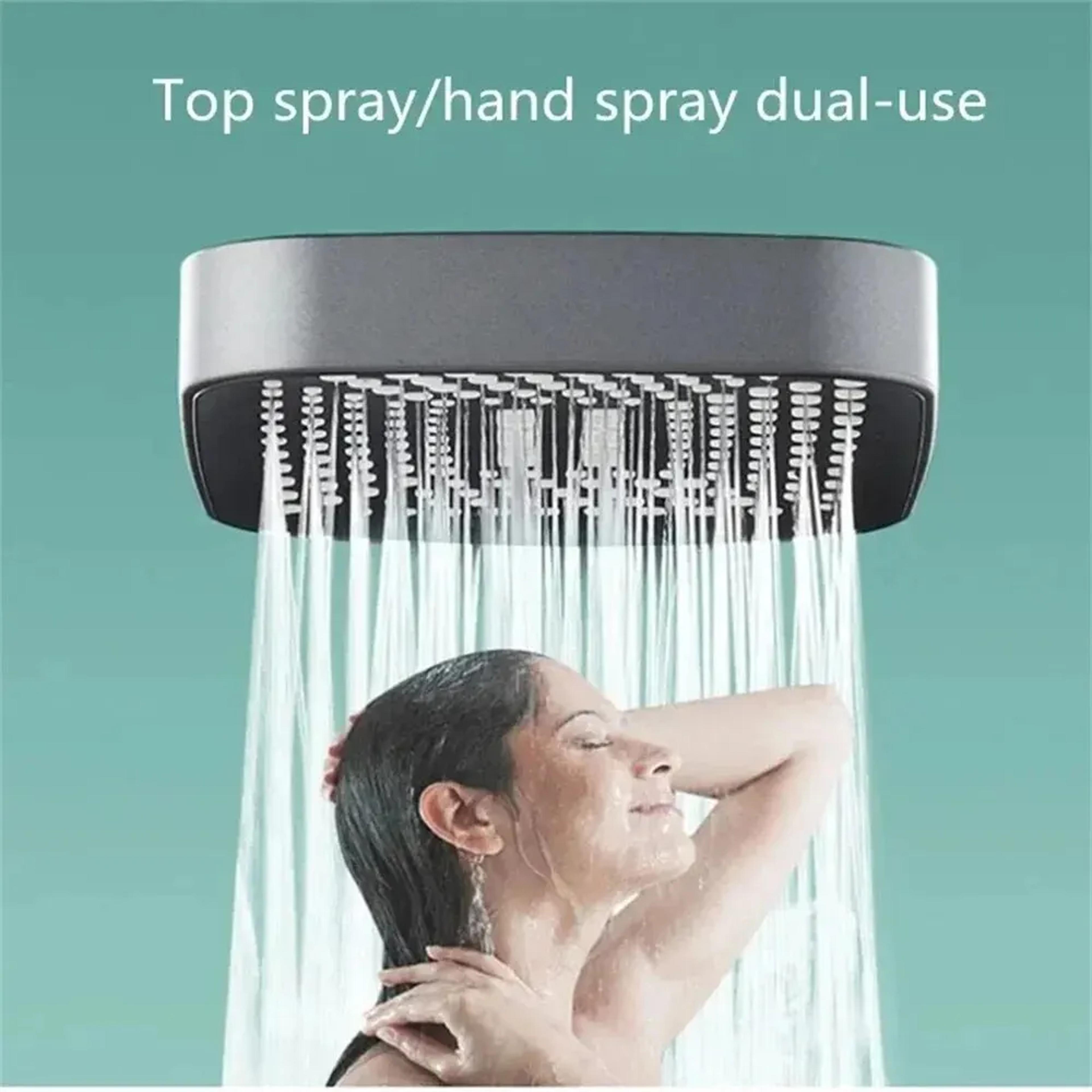 Flow Showerhead High Pressure Mode Rainfall Shower Bathroom Accessories 1