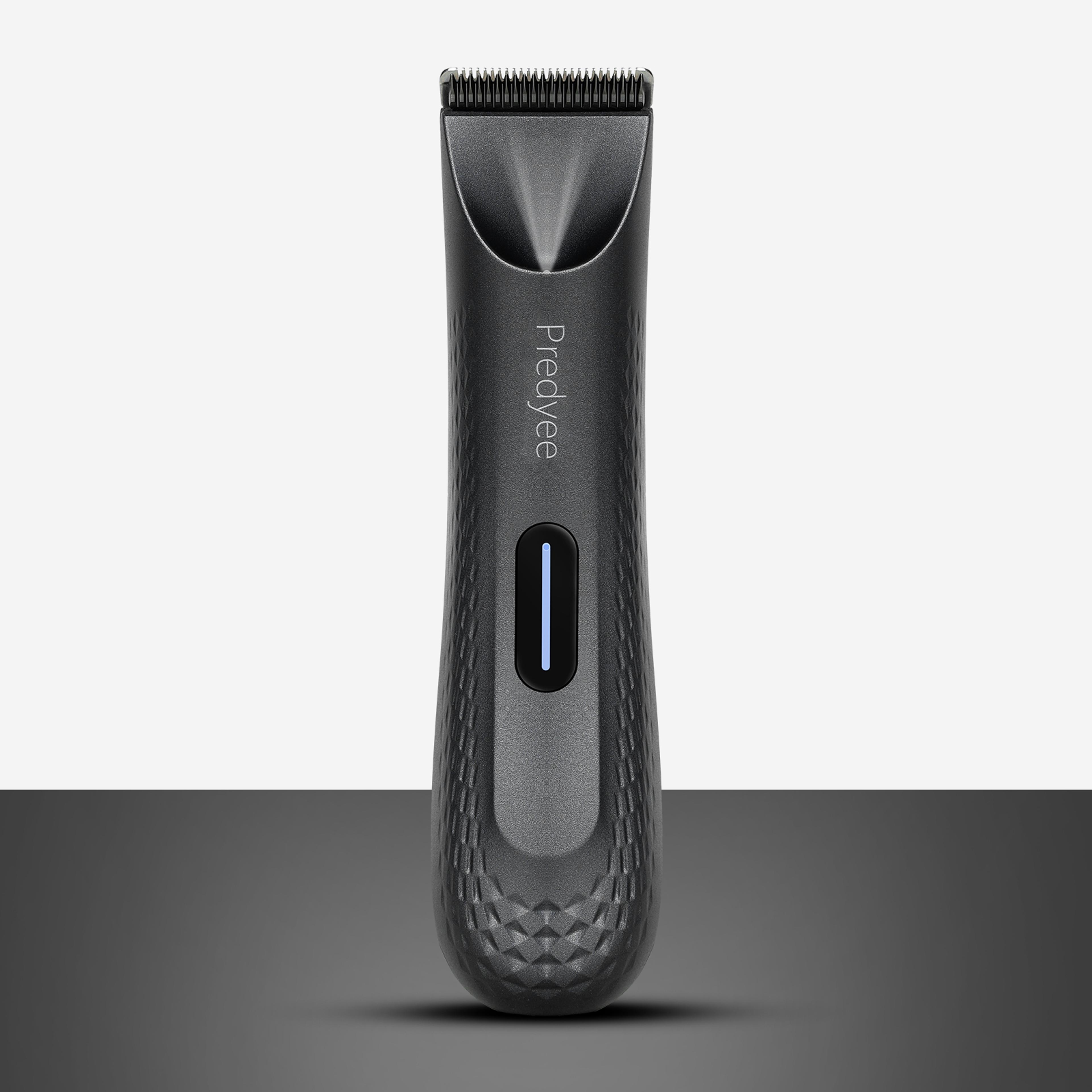 men waterproof pubic hair trimmer, electric groin groomer, replaceable ceramic blade