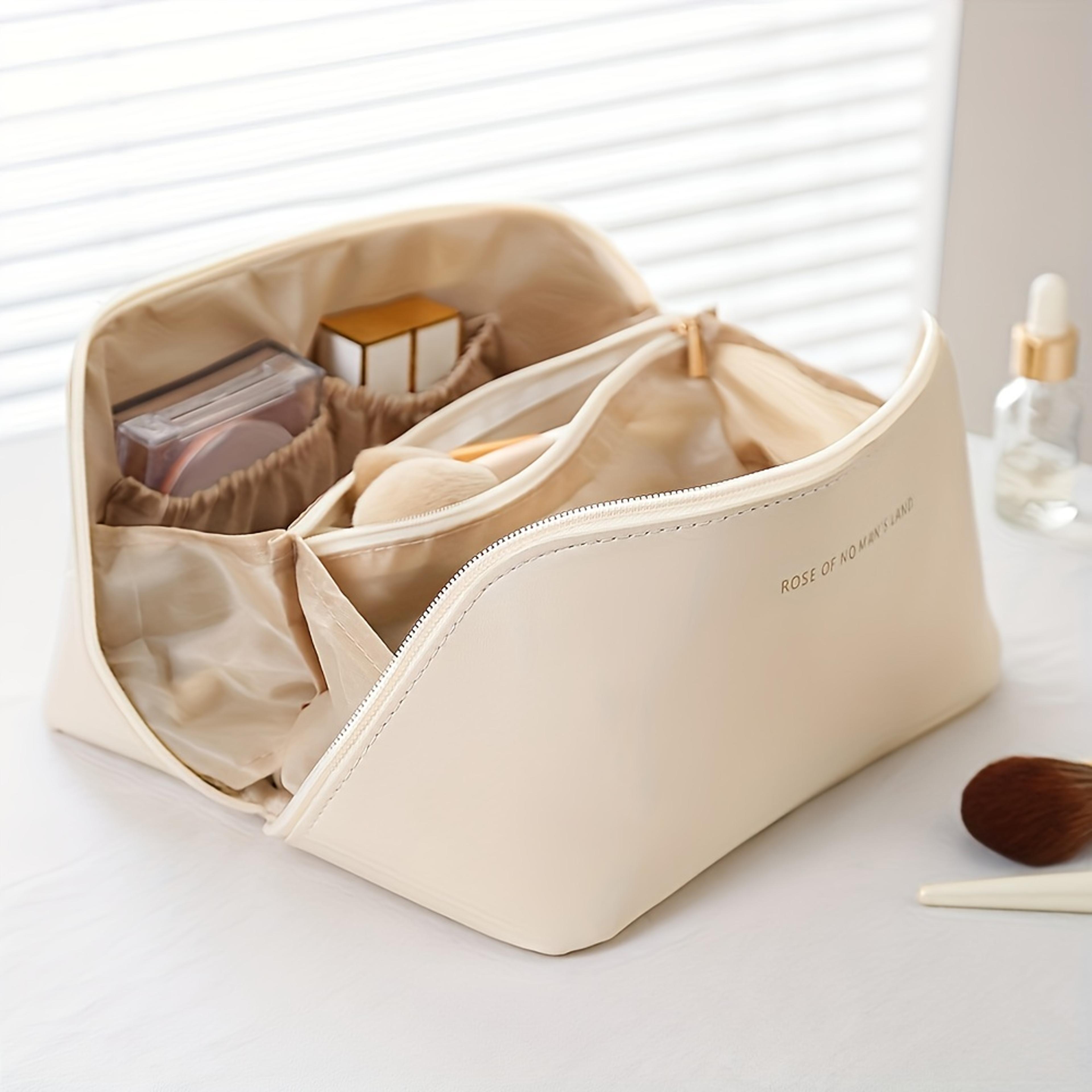 lady box cosmetic bag travel make up case storage pouch, toiletry kit bag makeup organizer female