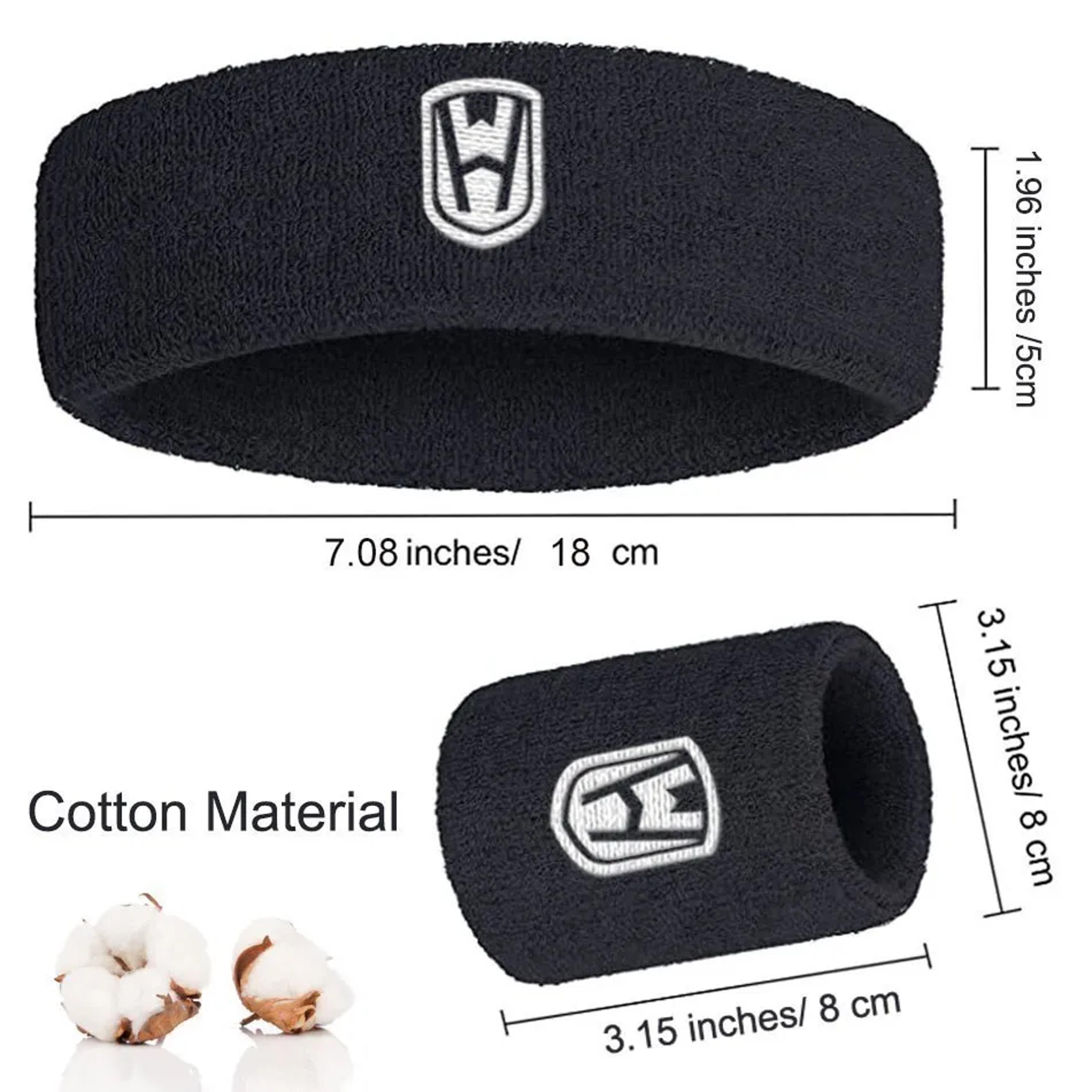 Elastic Sweatband WOSWEIR Cotton Athletic Headband For Basketball Fitness Gym Men Women Volleyball  4