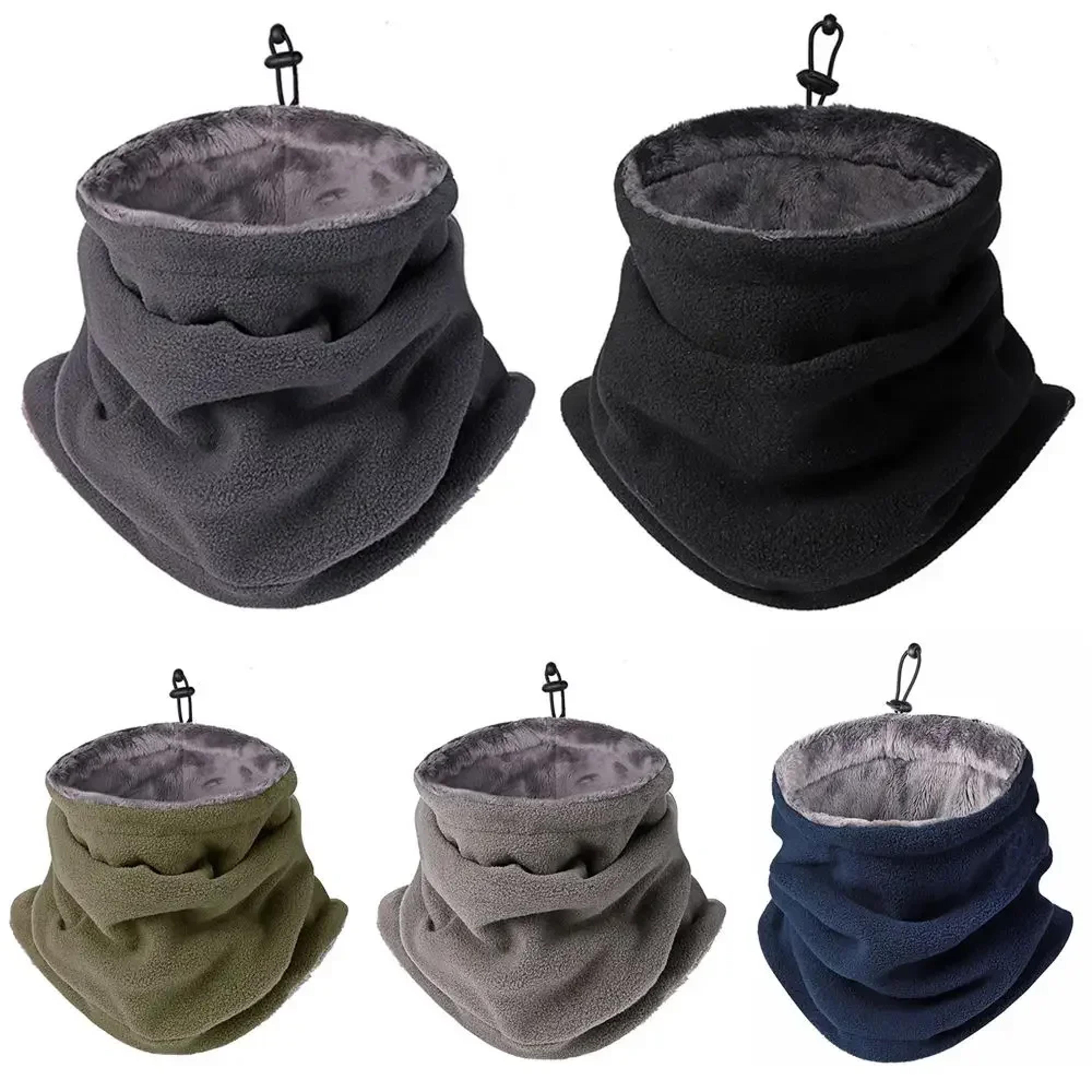 fleece neck warmer for men women, windproof winter motorcycle mask, outdoor balaclava face mask for hiking and cycling