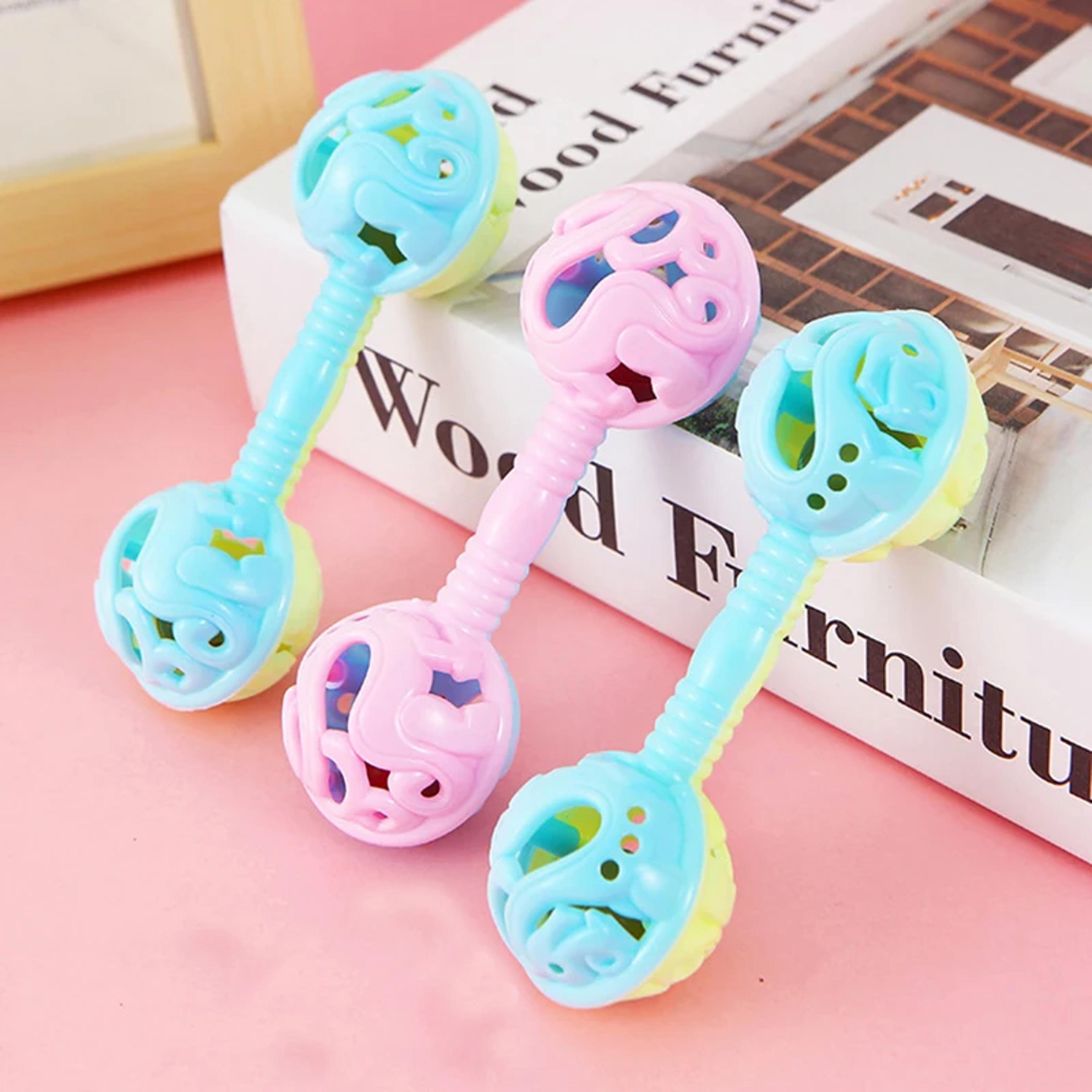 children's party toy, double-headed hand rattle, baby shower bell gift