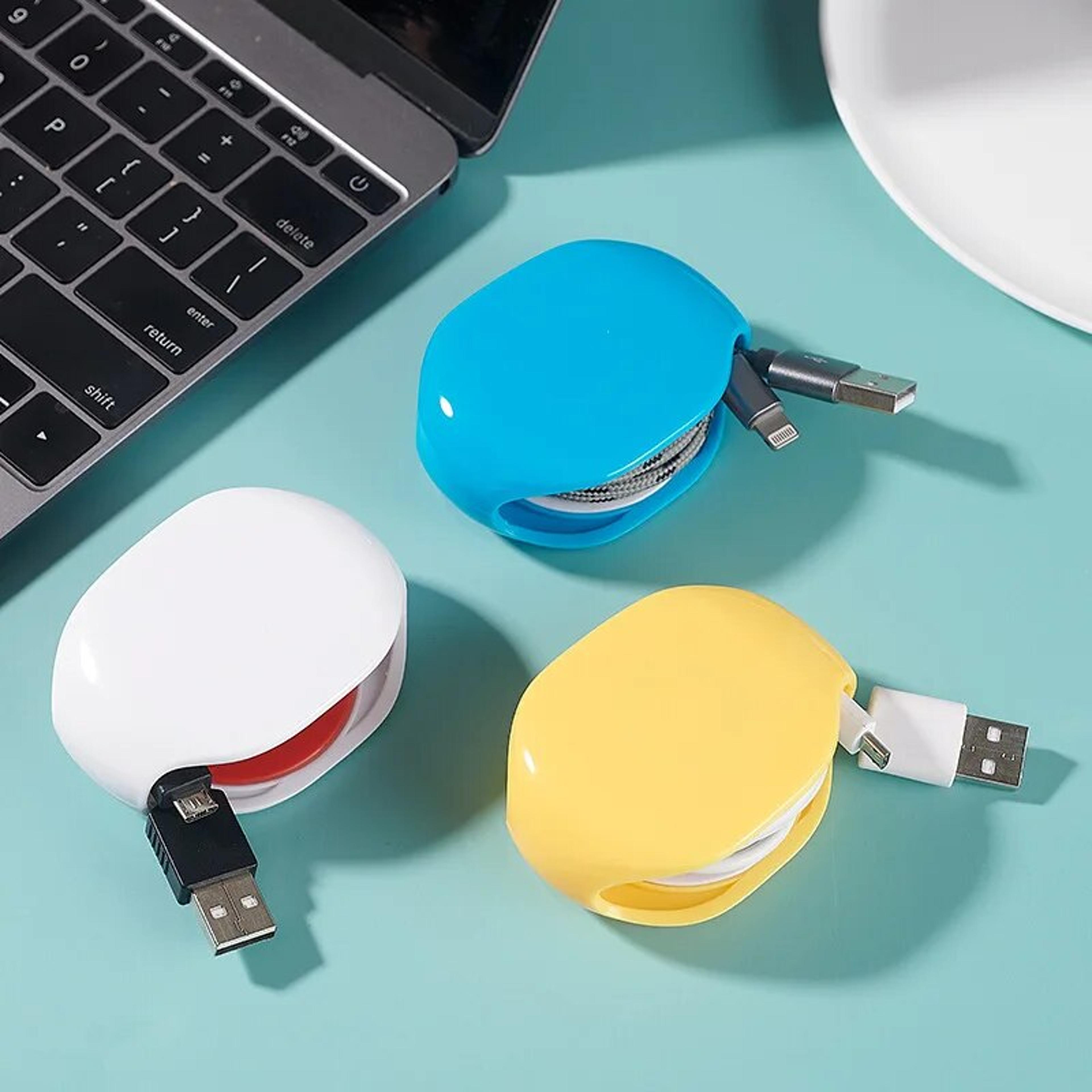 Retractable Earphone Data Cable Winder Cable Storage Box Automatic Fixed Wire Winder For Earphones 0
