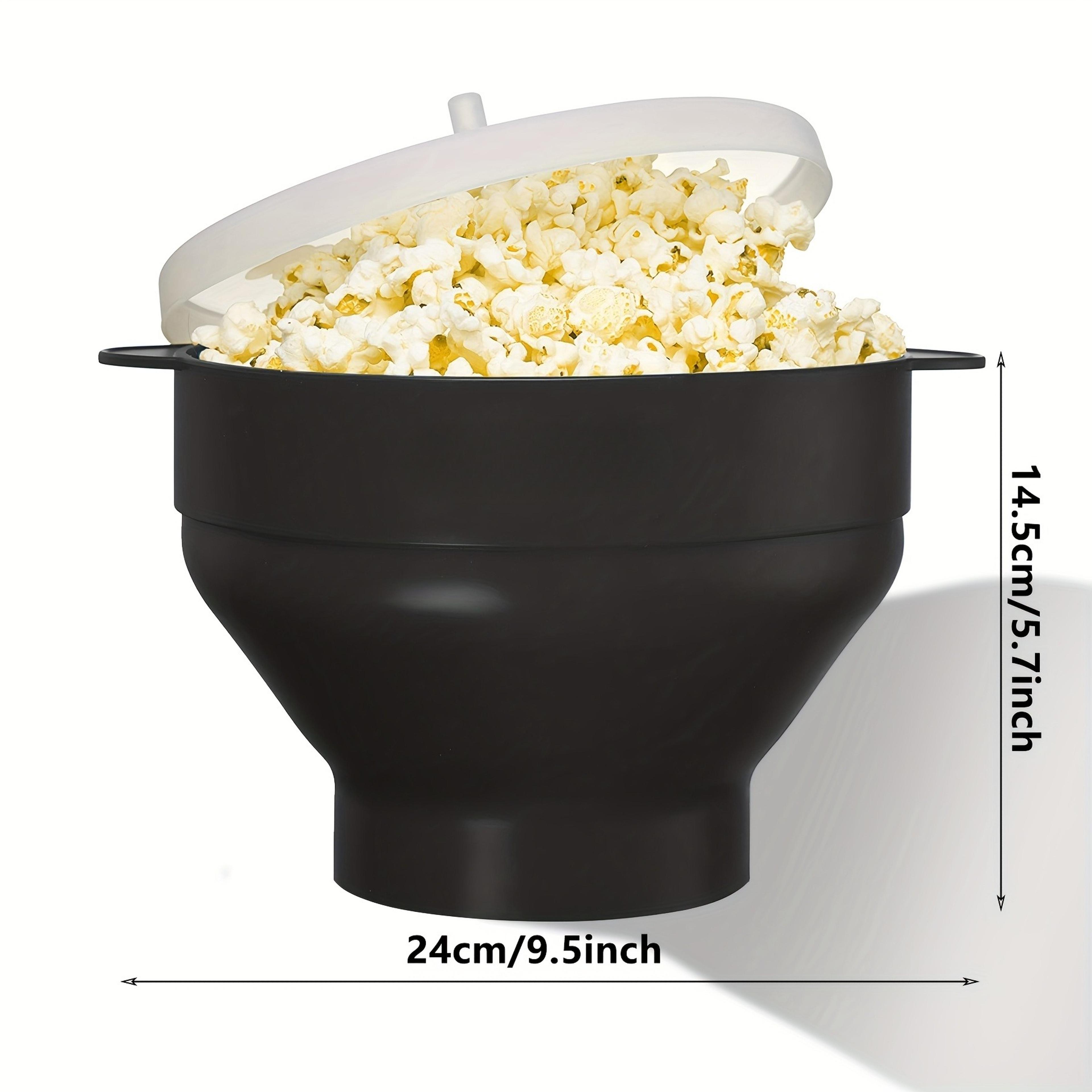 Large Capacity Microwave Popcorn Maker Foldable Silicone Bowl BPAFree  Dishwasher Safe 6