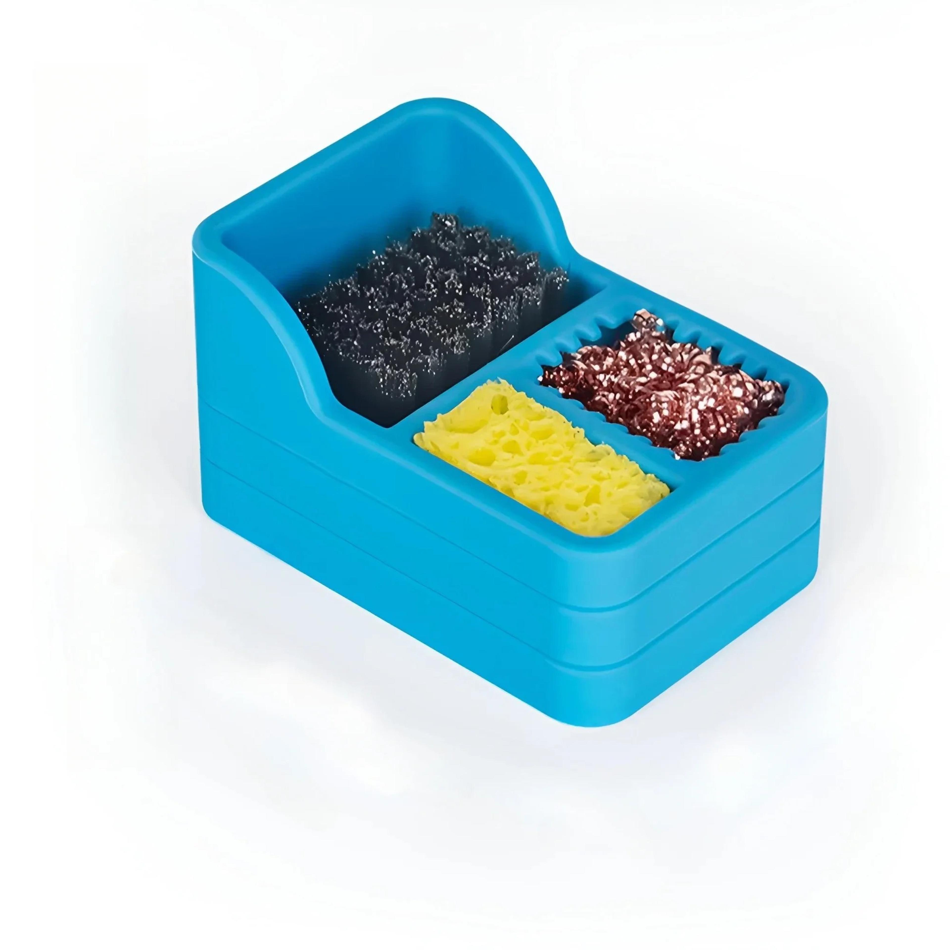 Copper Wire Sponge Steel Brush Soldering Iron Cleaning Box Tin Slag Remove Tool For Welding Head 0