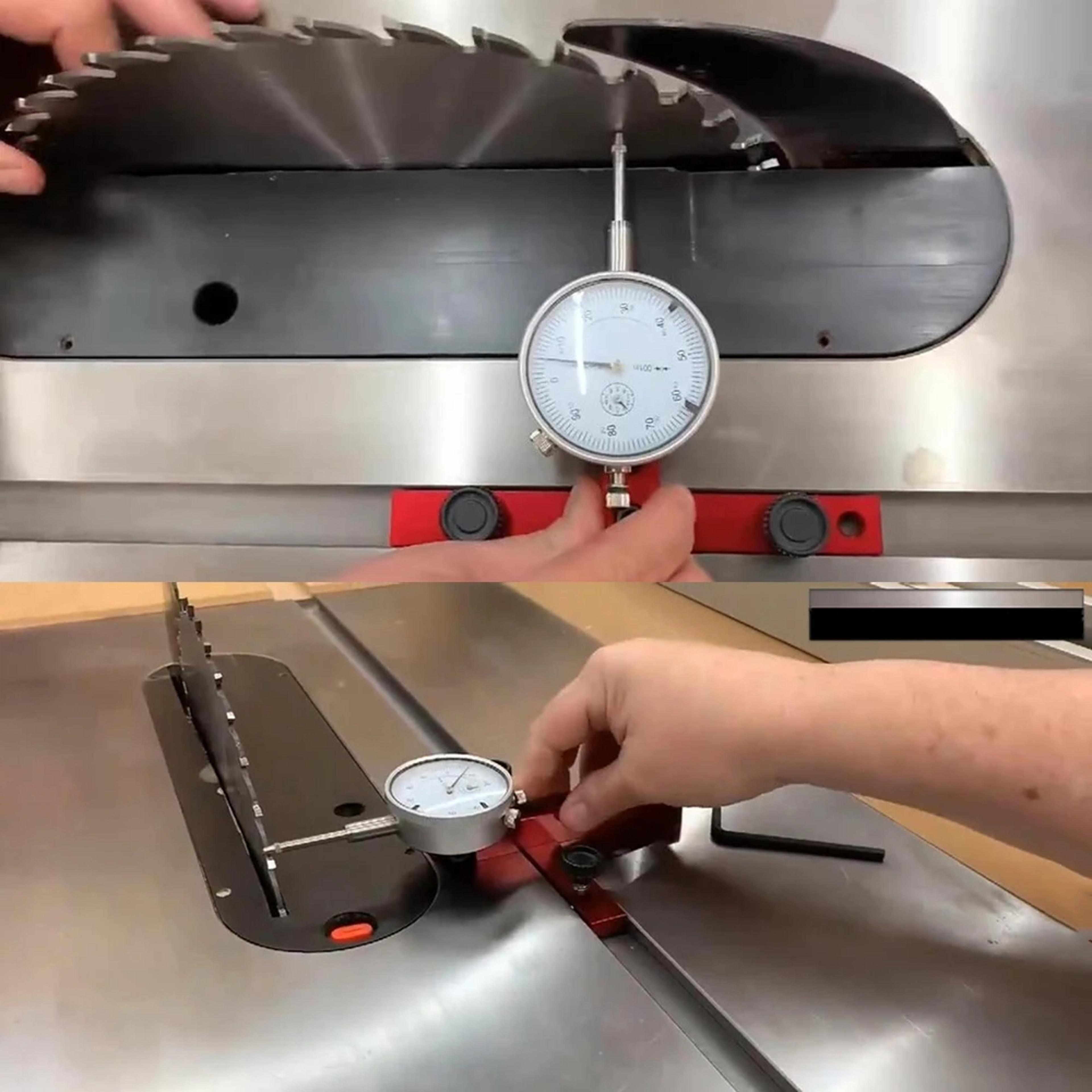 Woodworking Tool Saw Dial Gauge Corrector Aluminum Alloy For Blade Parallelism Corrections 1