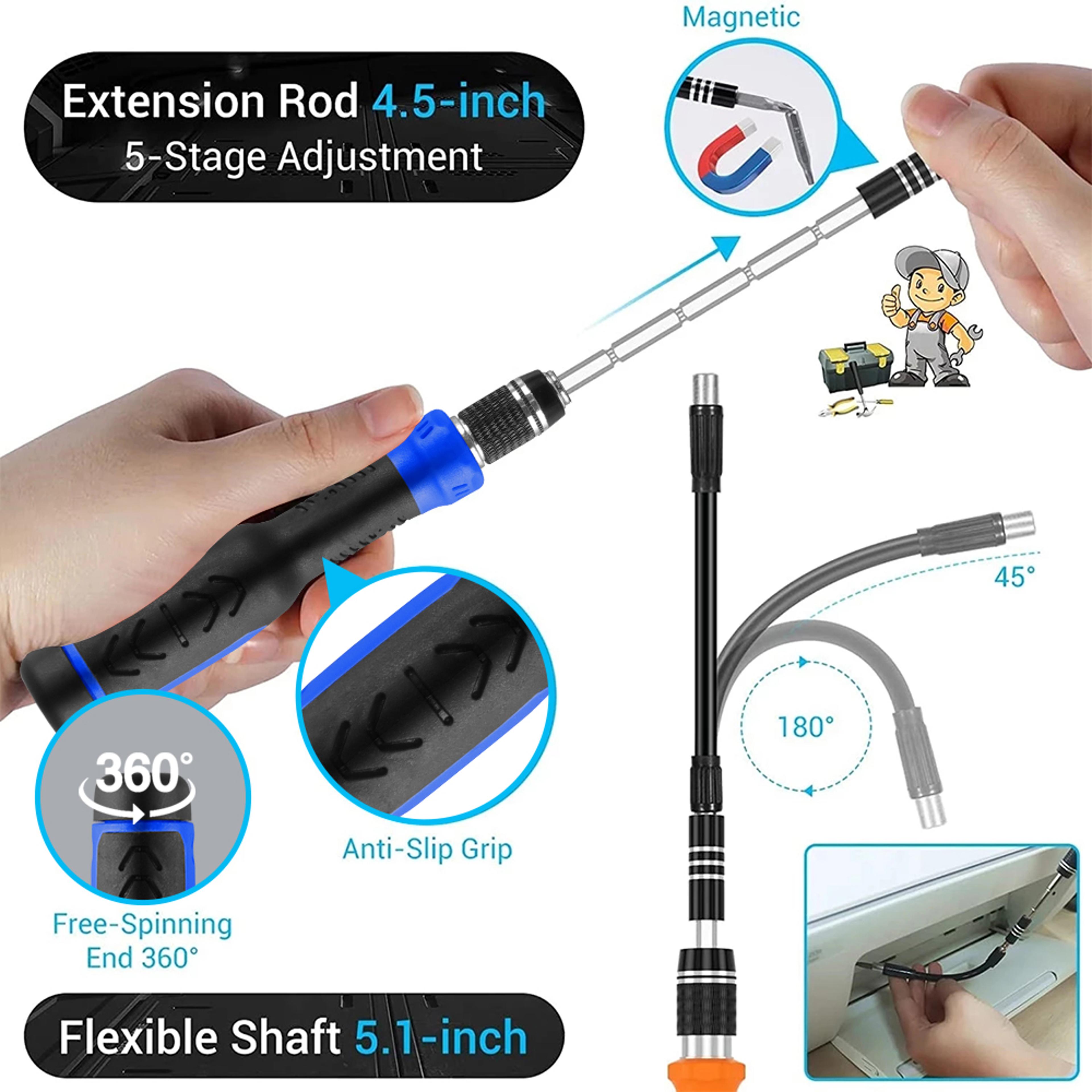 Magnetic Screwdriver Set With Torx Phillips  Hex Bits For IPhones Xiaomi Watches PCs 2