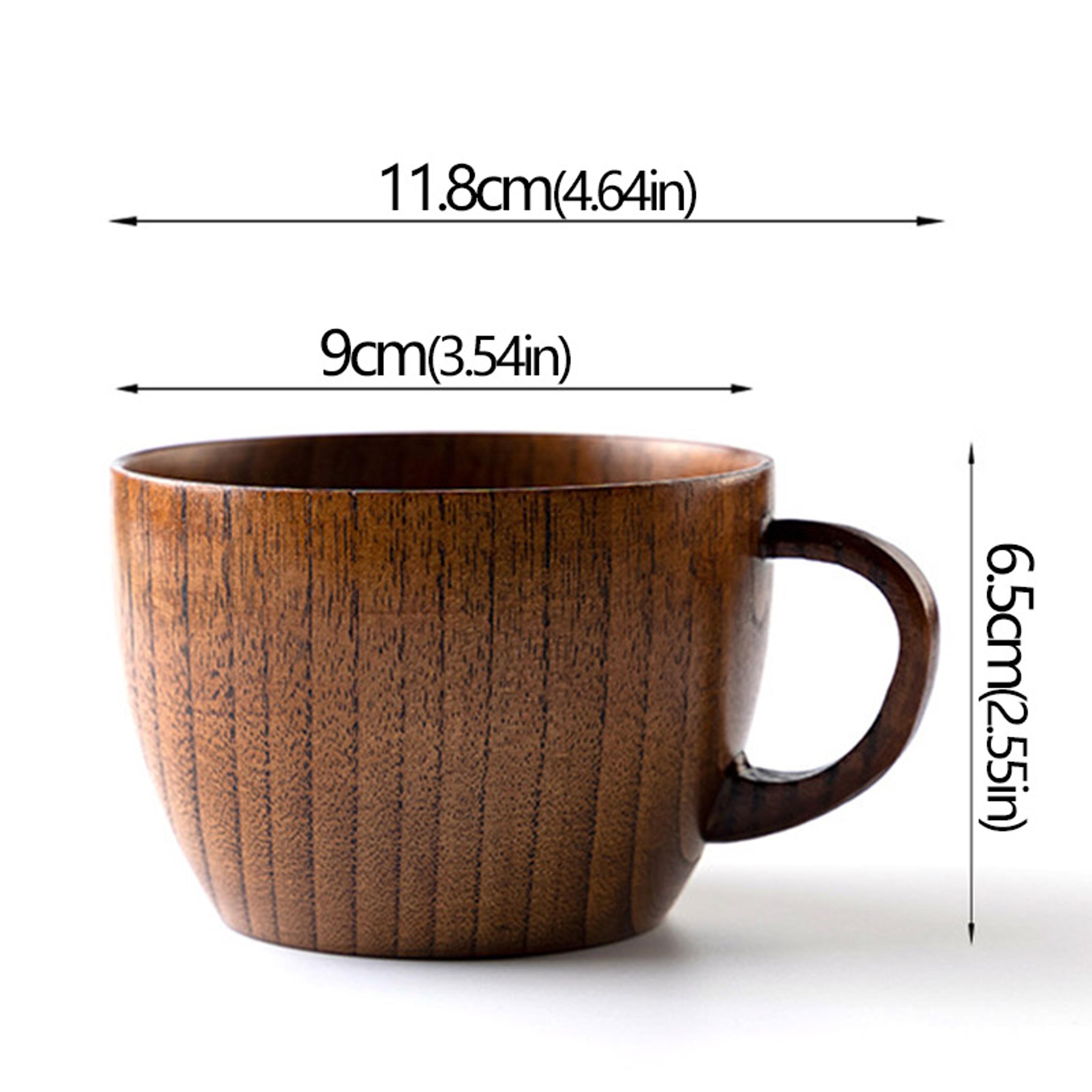 Wooden Cups Handmade Jujube Wood Handle Coffee Milk Tea Mug Natural Bar Drinkware 6