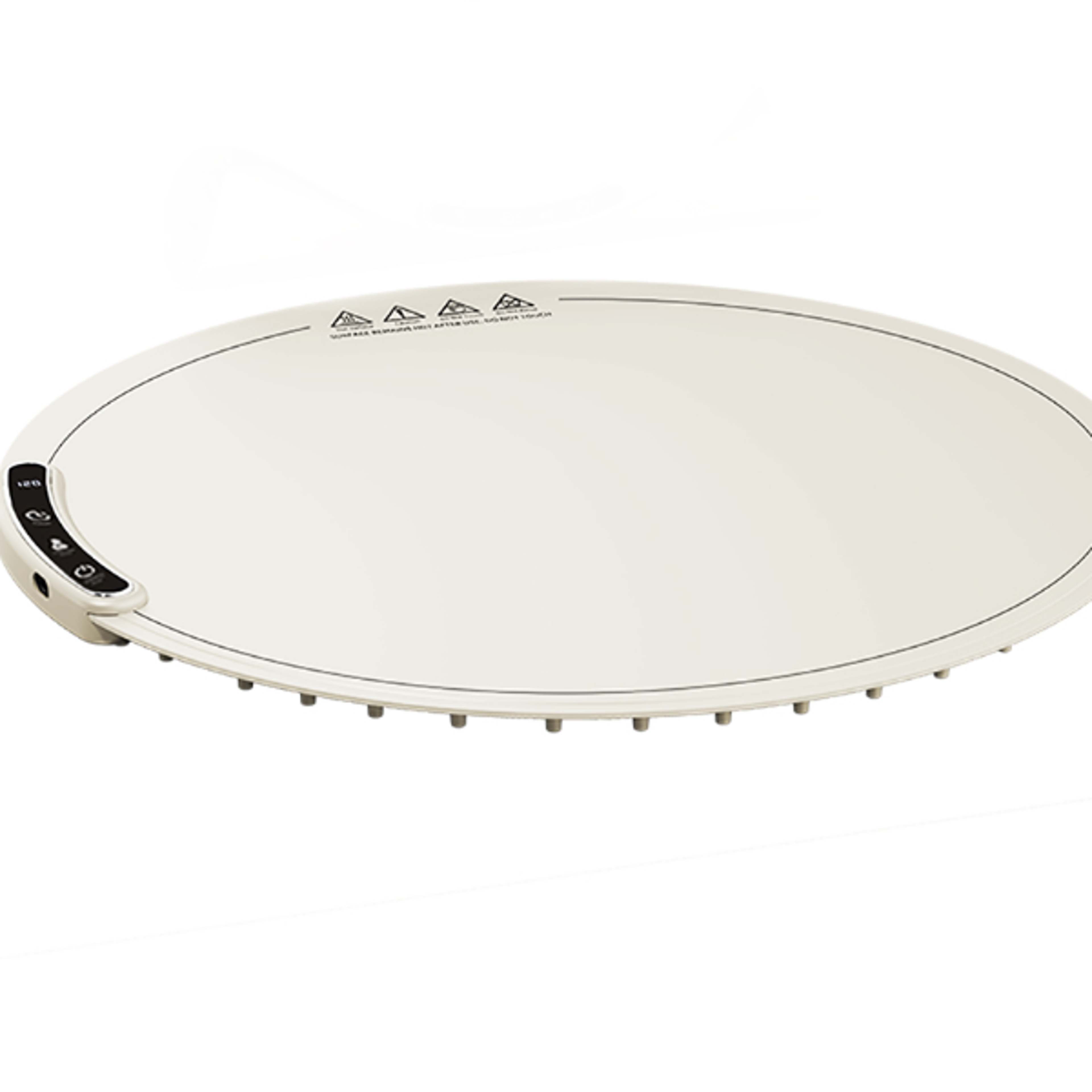 Electric Food Warming Mat Foldable Silicone Portable Round Food Warming Tray with 8 Temperature Sett