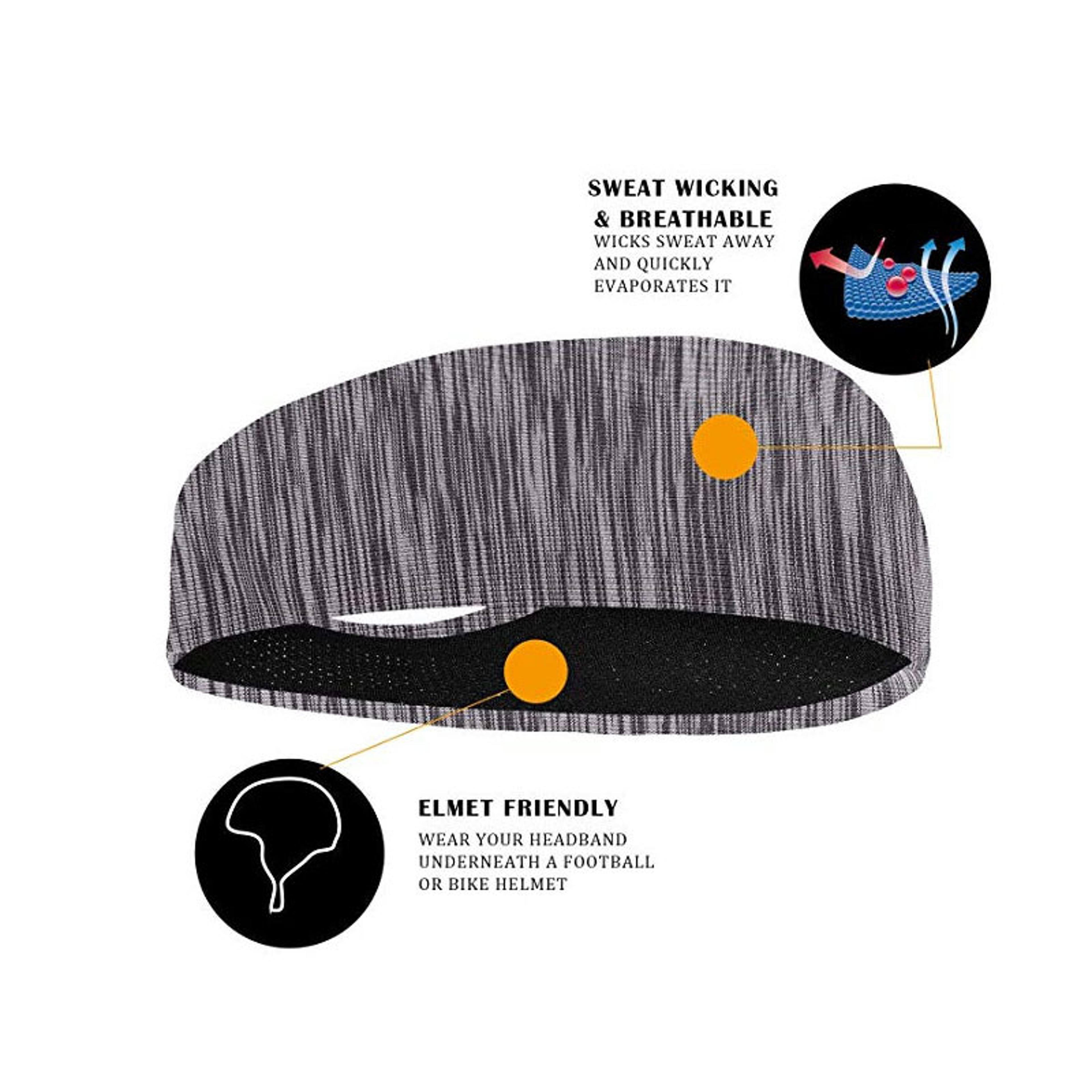 Elastic Sweatband For Men Women Sport Hairbands Head Band Yoga Headwear Headwrap For Sports Workout 3