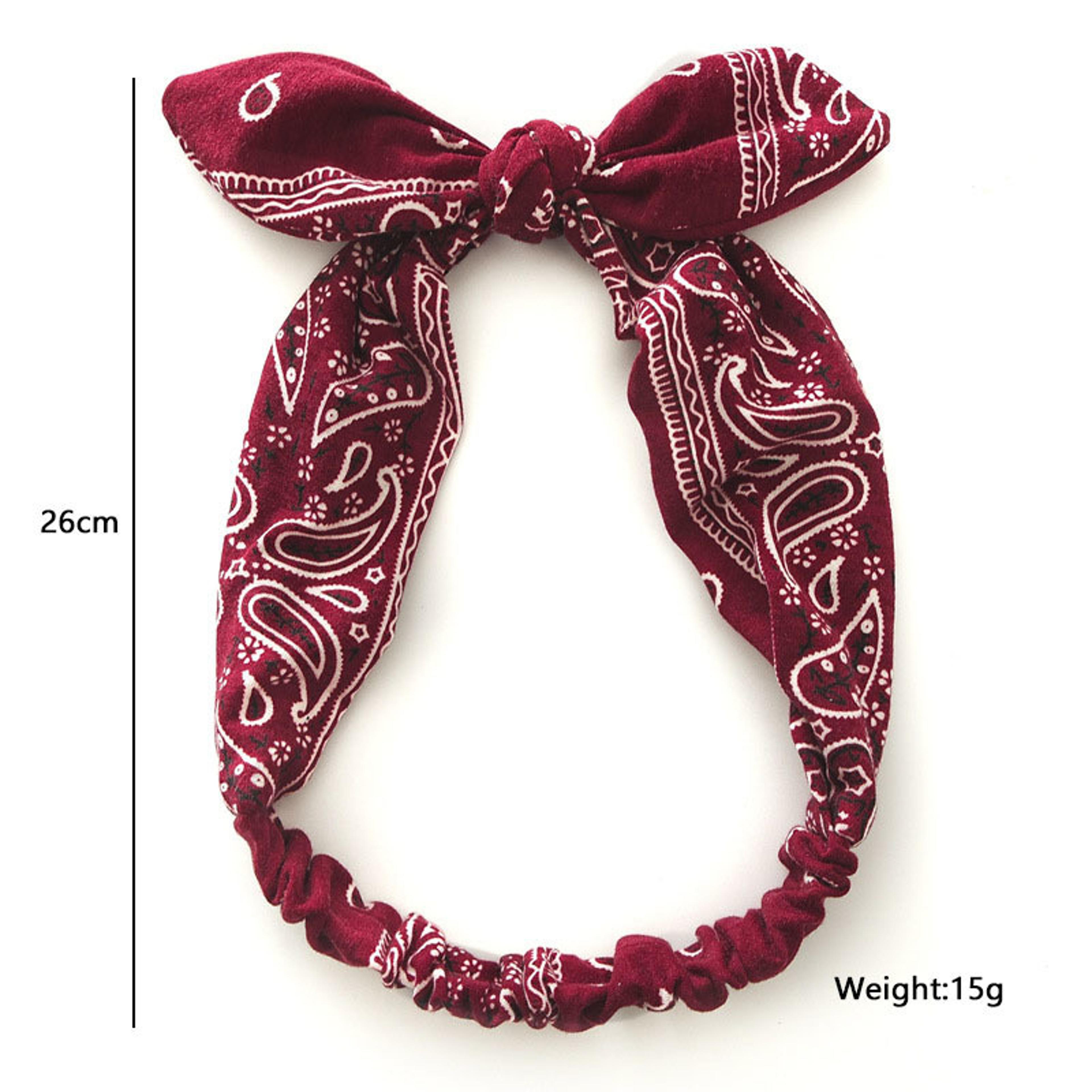 Vintage Cross Knot Elastic Headbands For Women Soft Boho Turban Bandanas Girls Hair Bands Accessori 1