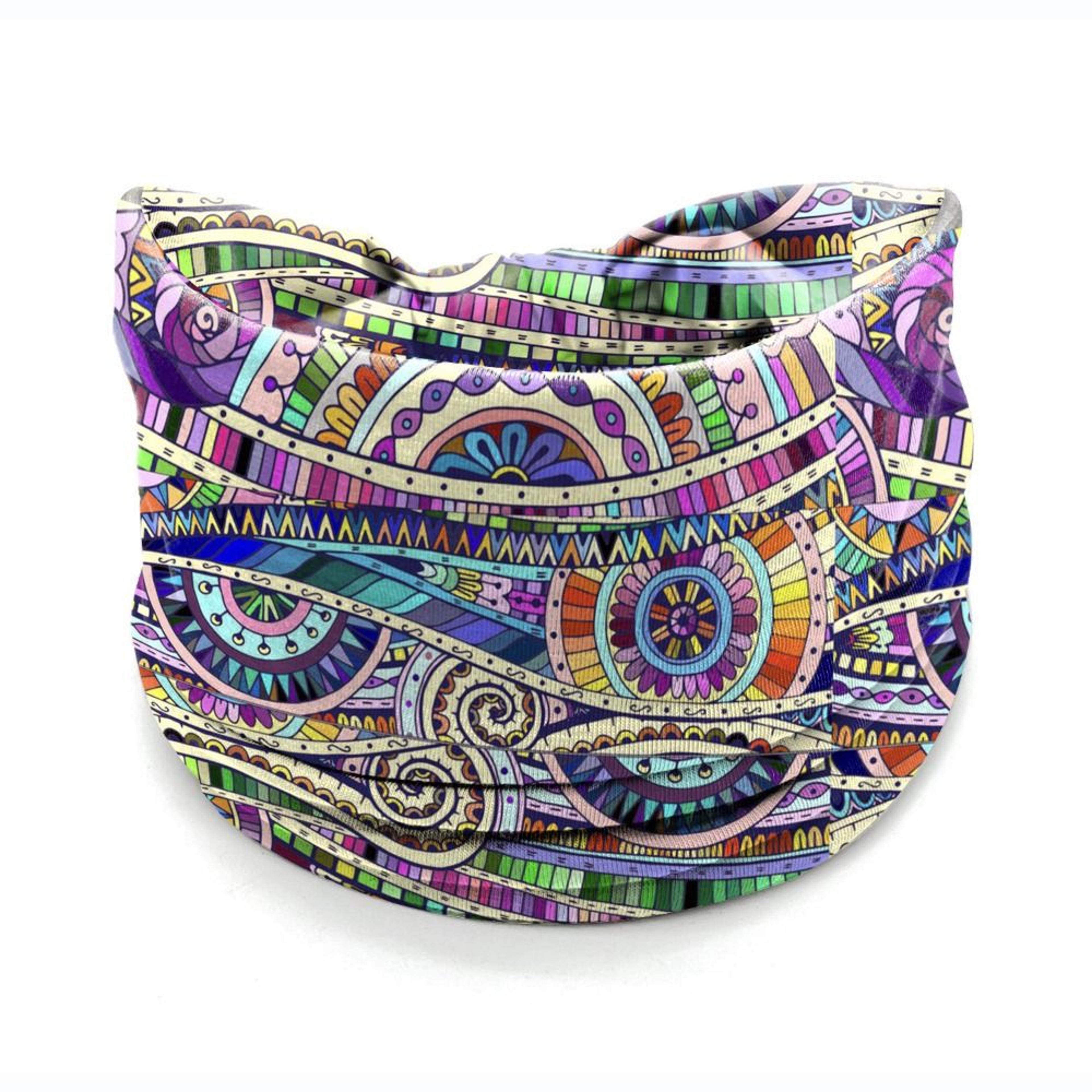 New Vintage Elastic Knot Turban Bohemia Print Wide Headbands Soft Headwrap For Women Girls Yoga Ban 17