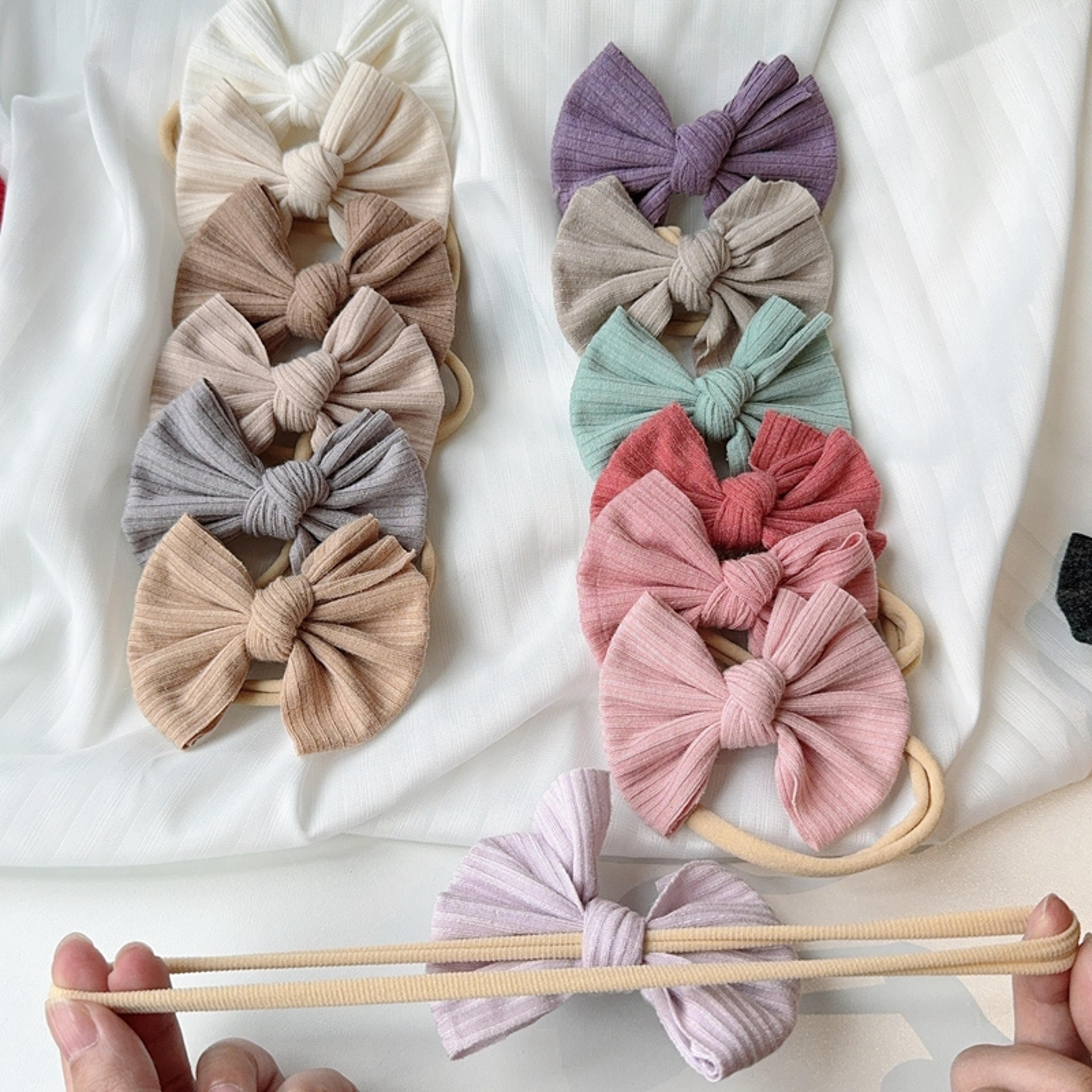 Baby Girl Bows Headband Newborn Turban Kids HairBand Accessory Toddler Children HeadWrap 4