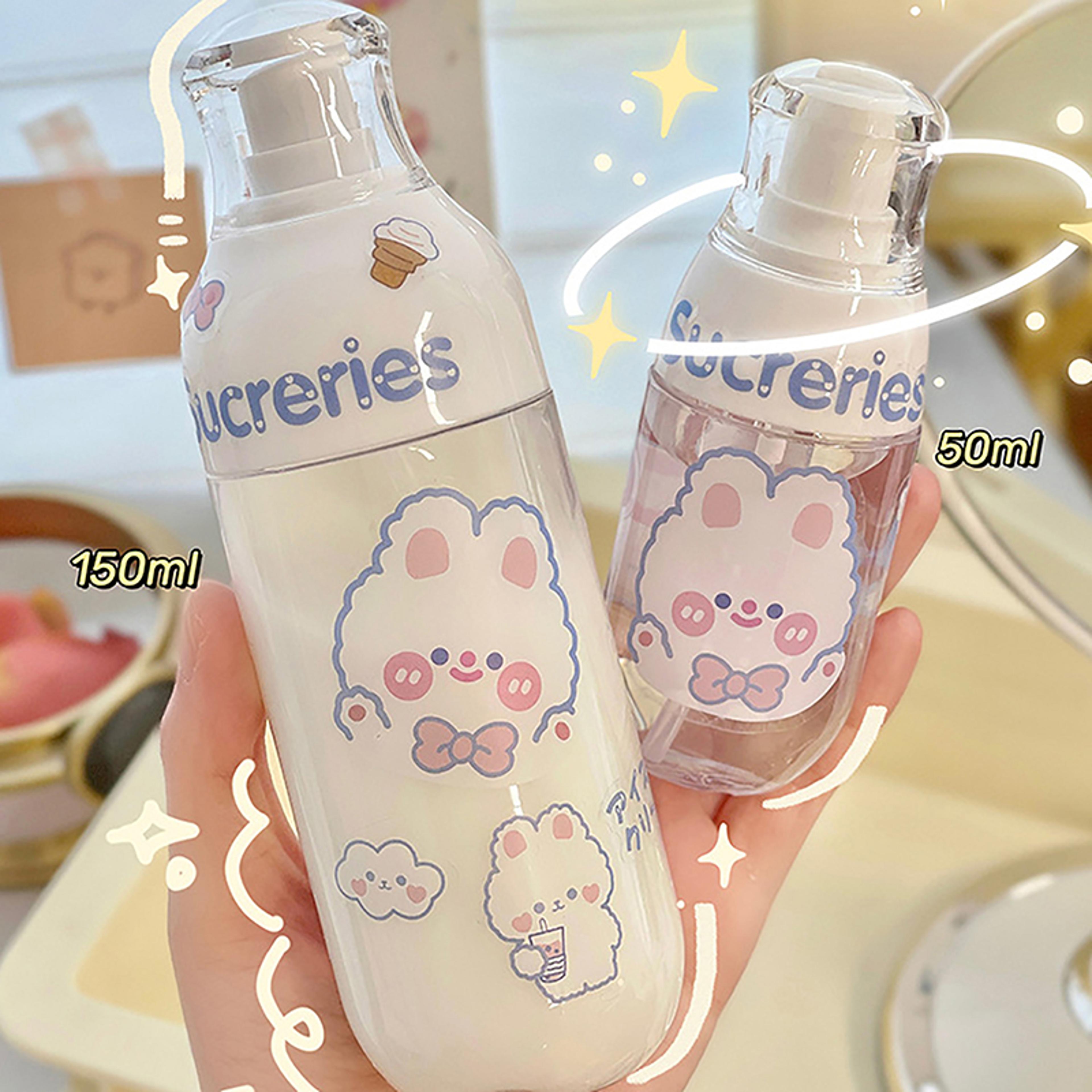 Portable Push Dispenser Bottle Travel Empty Lotion Makeup Bottle For Face Wash Makeup Remover High  2