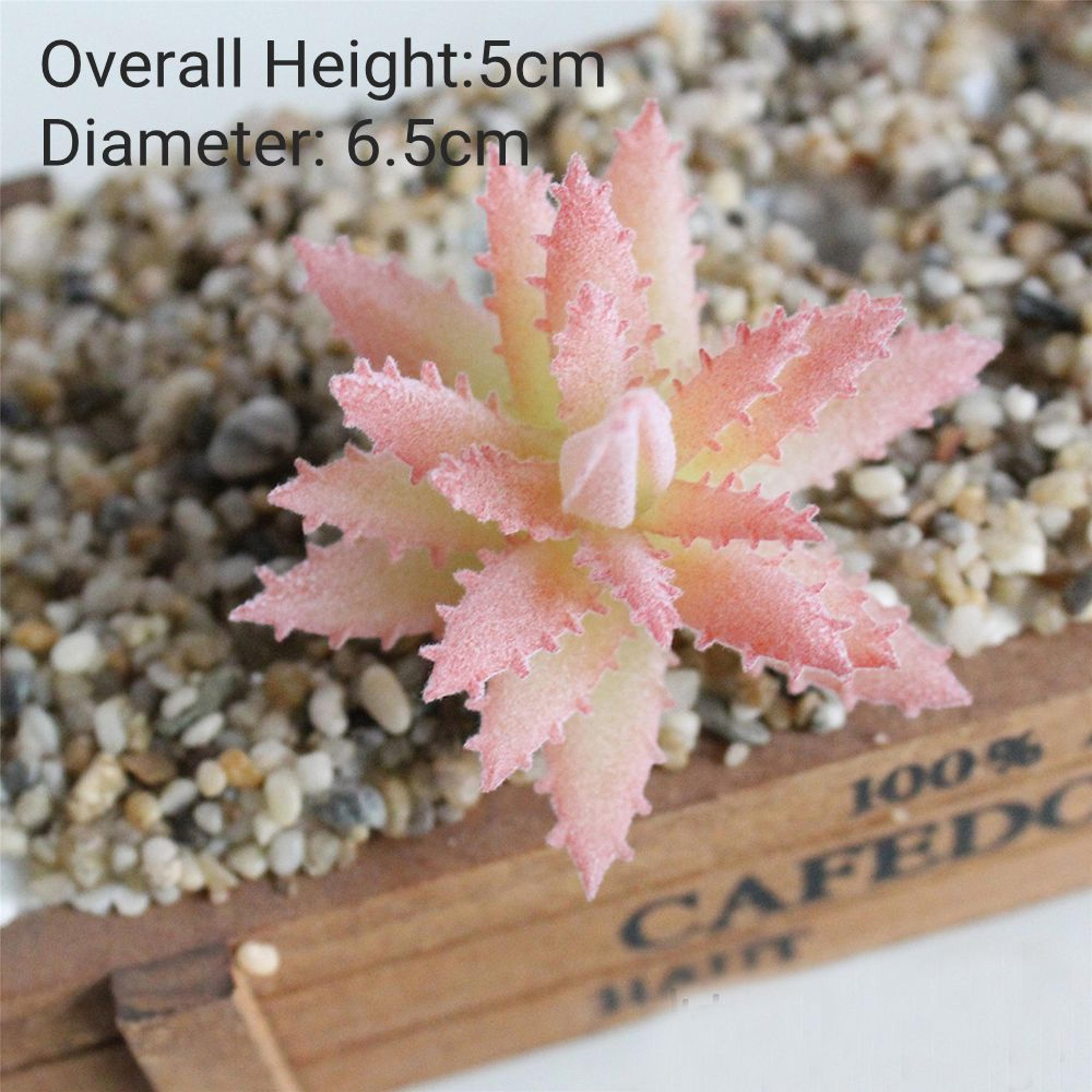 Artificial Red Flocking Succulent Bonsai Home Garden Office DIY Decoration 12