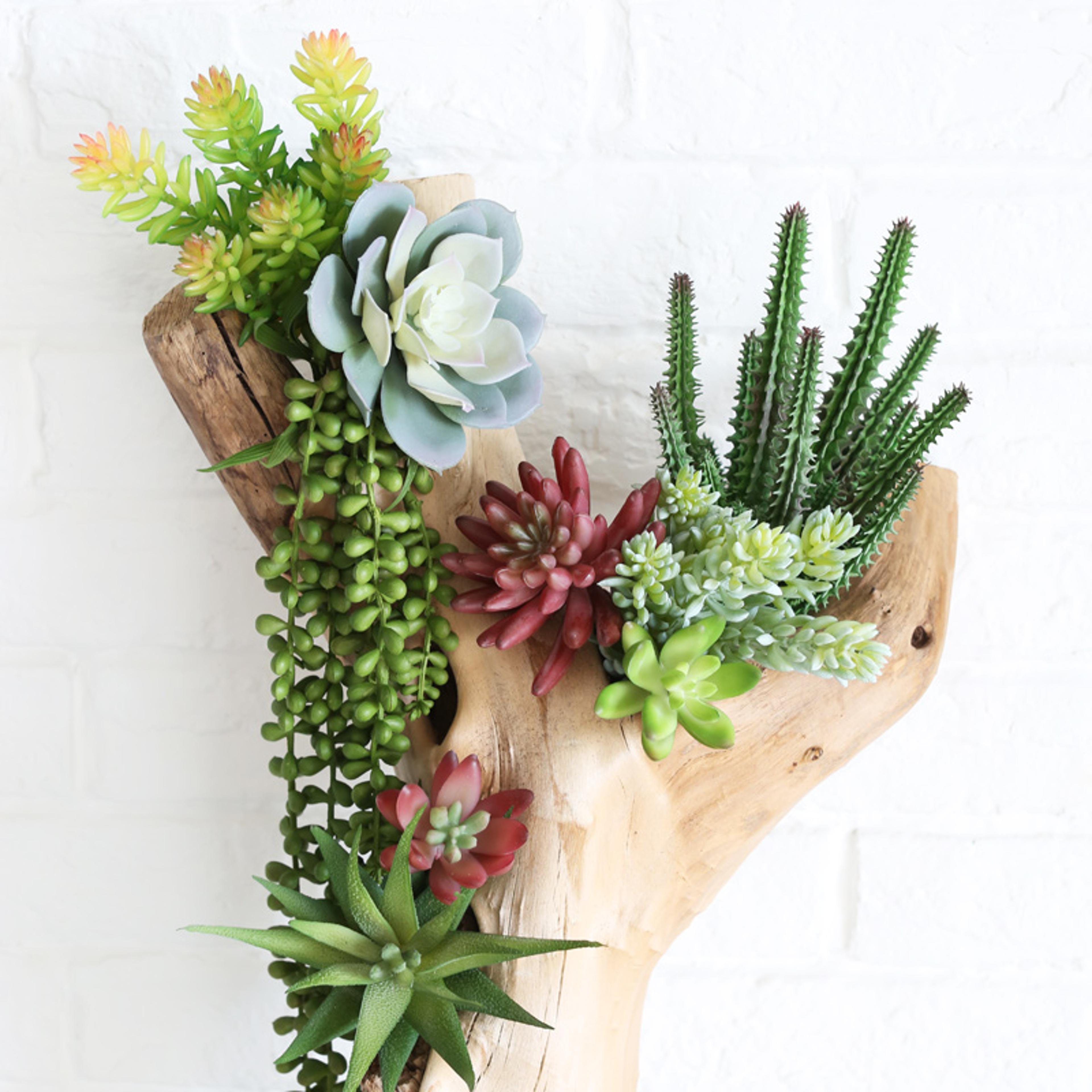 Mini Green Fake Succulent Plant Various Artificial Succulent Plants Lotus Flower Garden Arrangement 2