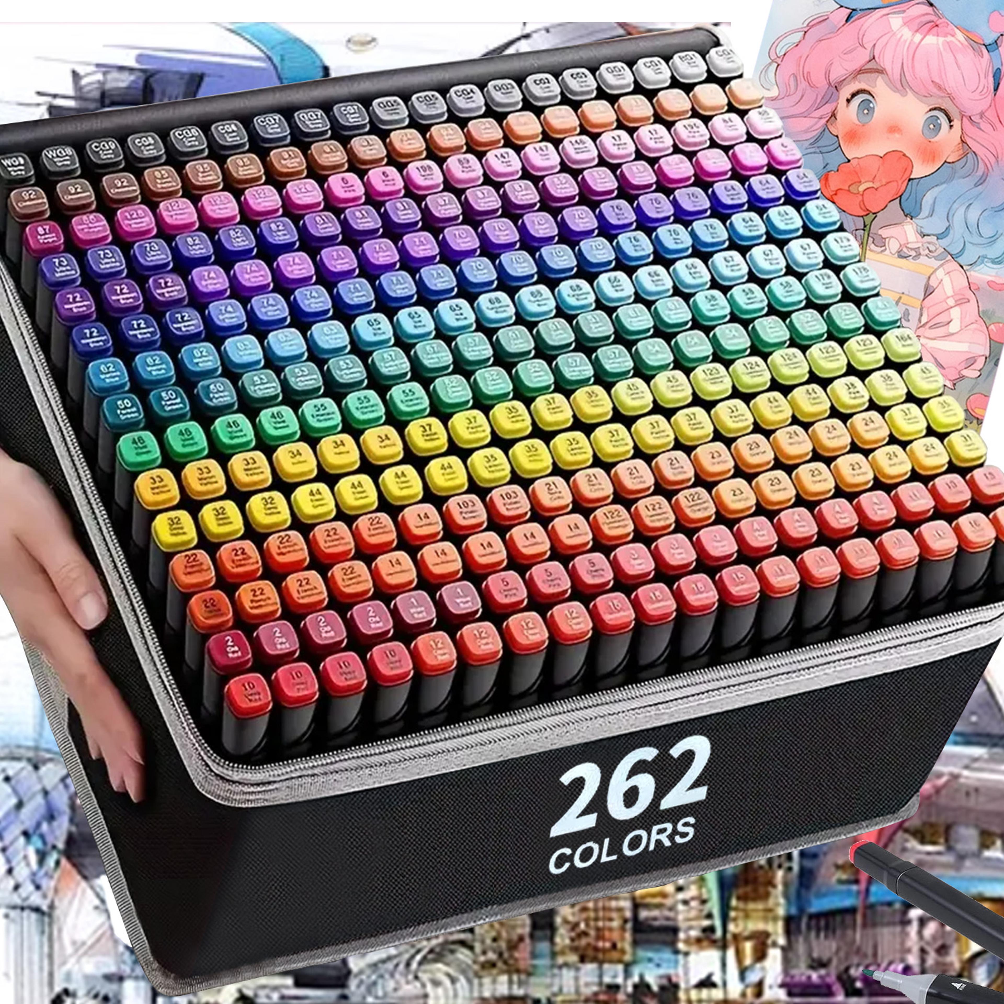 permanent dual tip art markers set for drawing sketching comics design vibrant artist ink pens