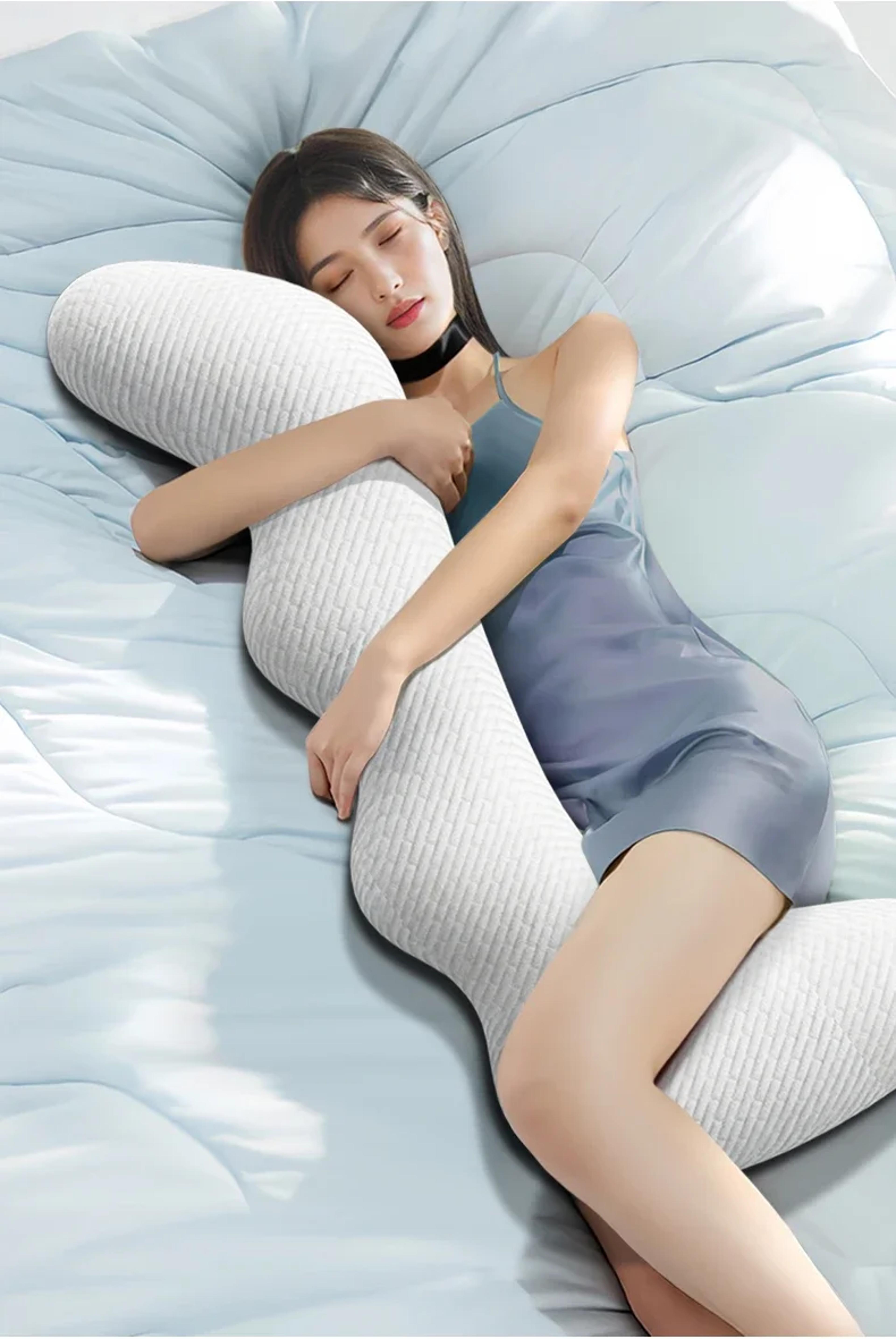 Side Sleeping Large Memory Foam Pillow Removable Washable Knitted Cushion For Neck Support With Cla 2