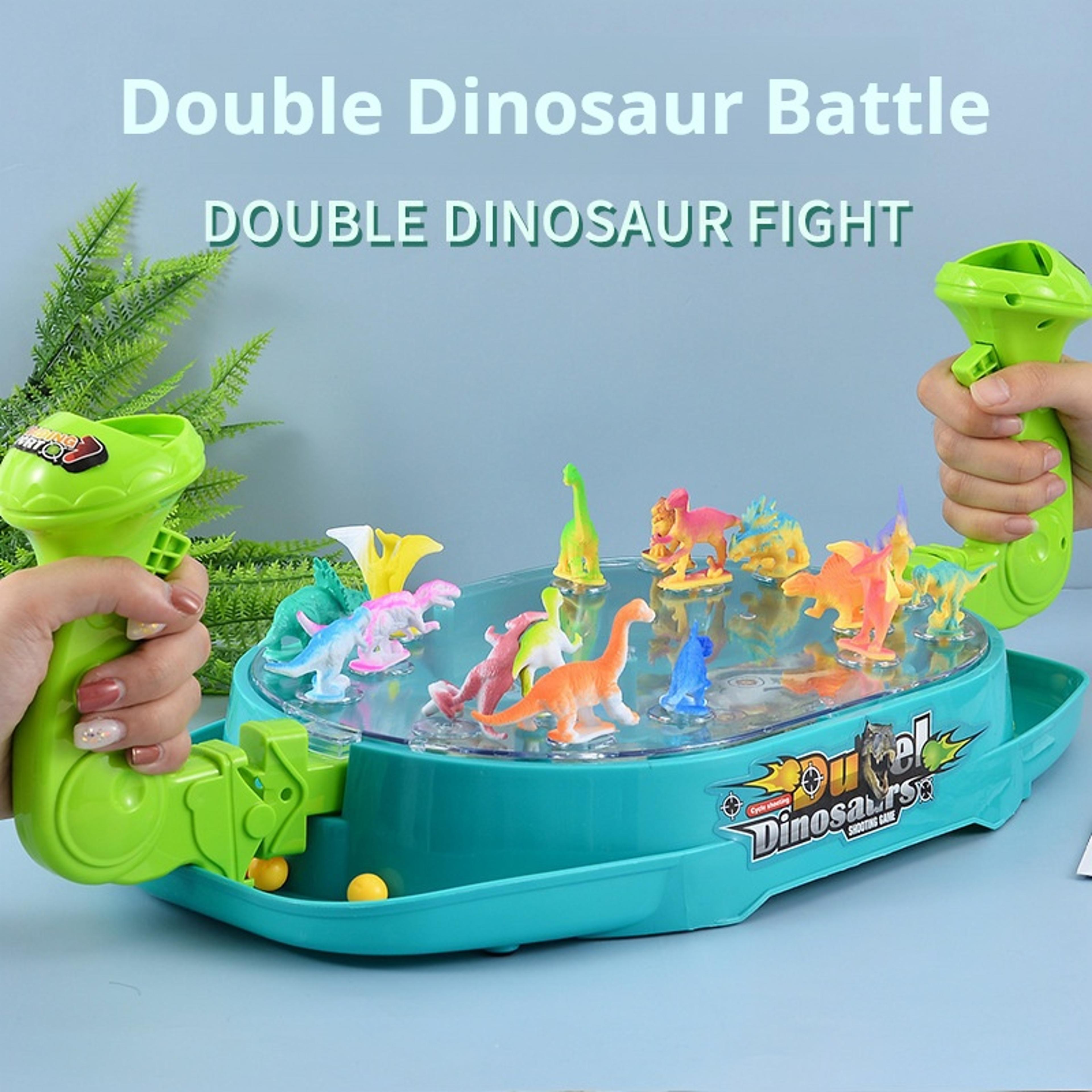 pinball catapult toy, children's two-player battle dinosaur board game, parent-child educational interactive toy