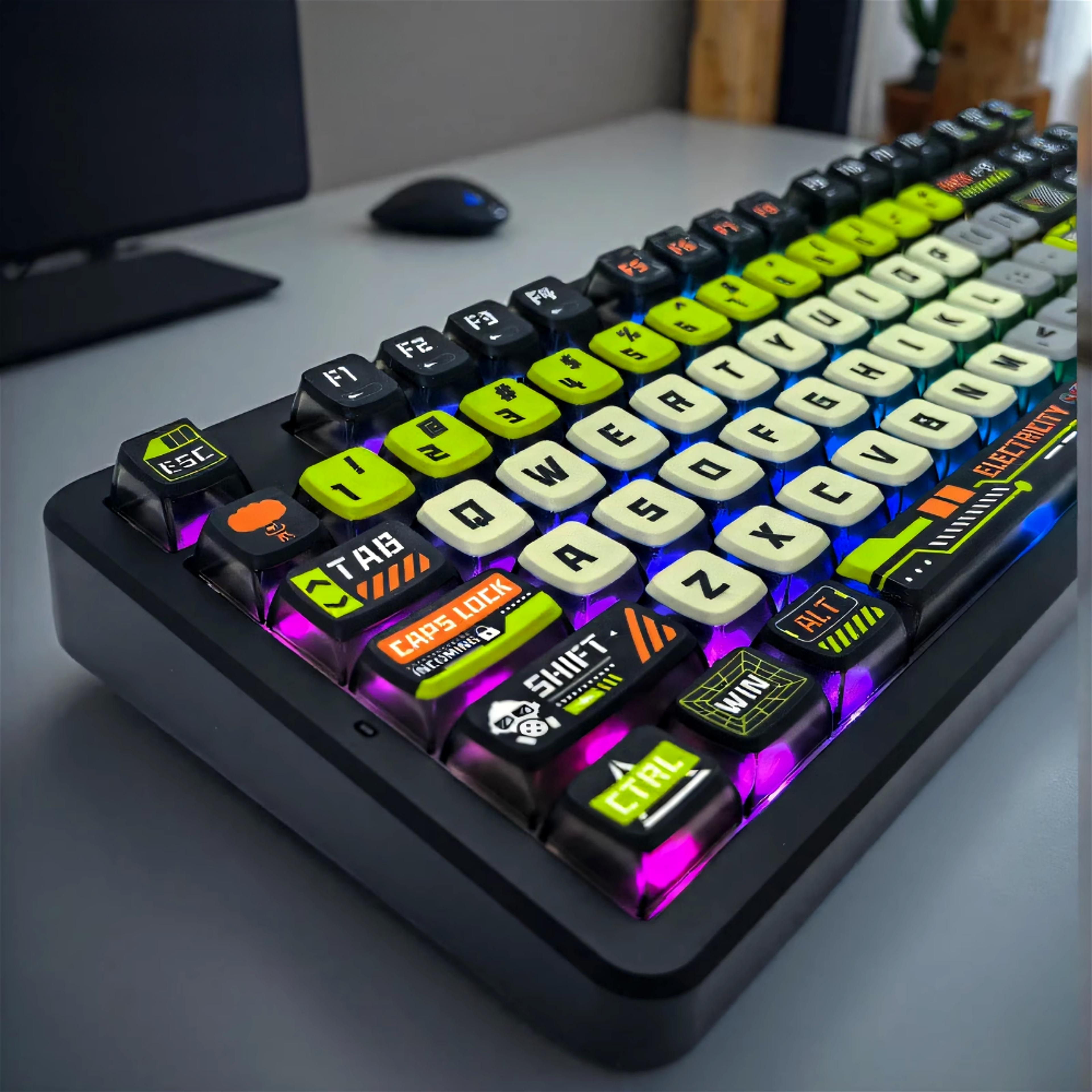 Doomsday Crossing Personalized Keycaps Translucent Pudding Keycaps PBT PC SAX Quad For MX Switch Me 0