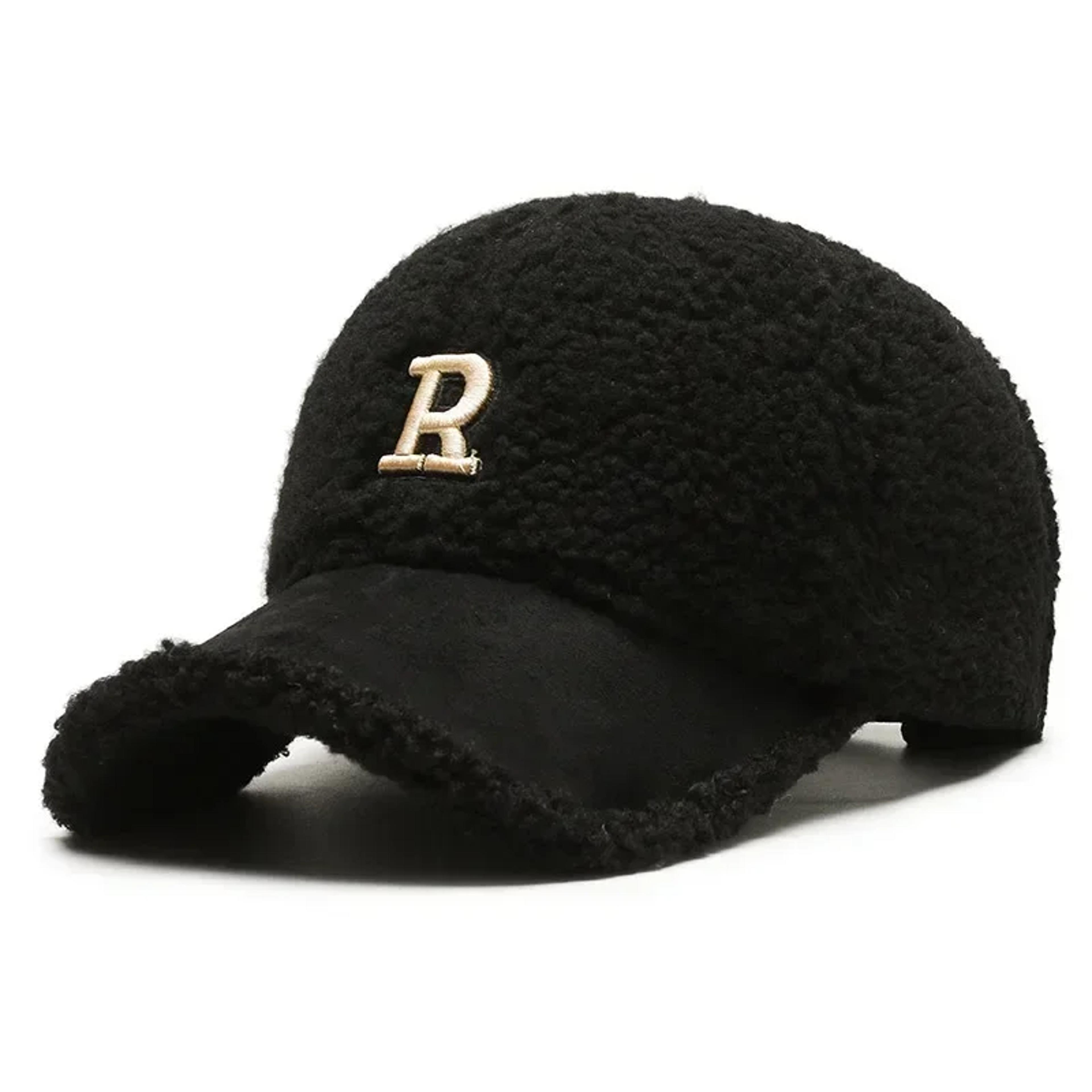 White Brown Lambswool Baseball Cap Big Letter Embroidery Men Winter Hats Warm Plush Trucker Hats Fo 9