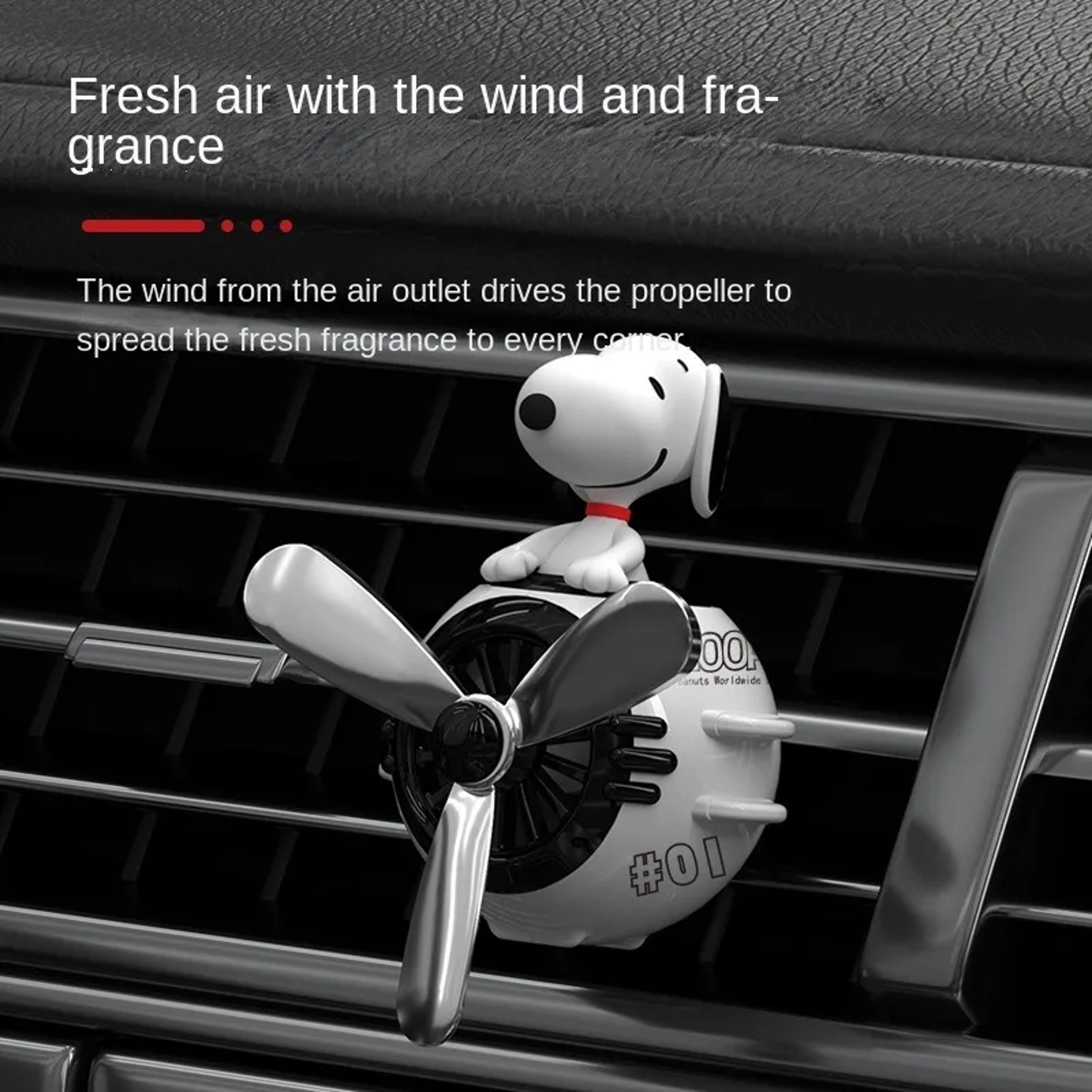 Aromatherapy Fragrance Piece Cute Snoopy Anime Car Air Freshener Perfume Clip Decor Accessories 1