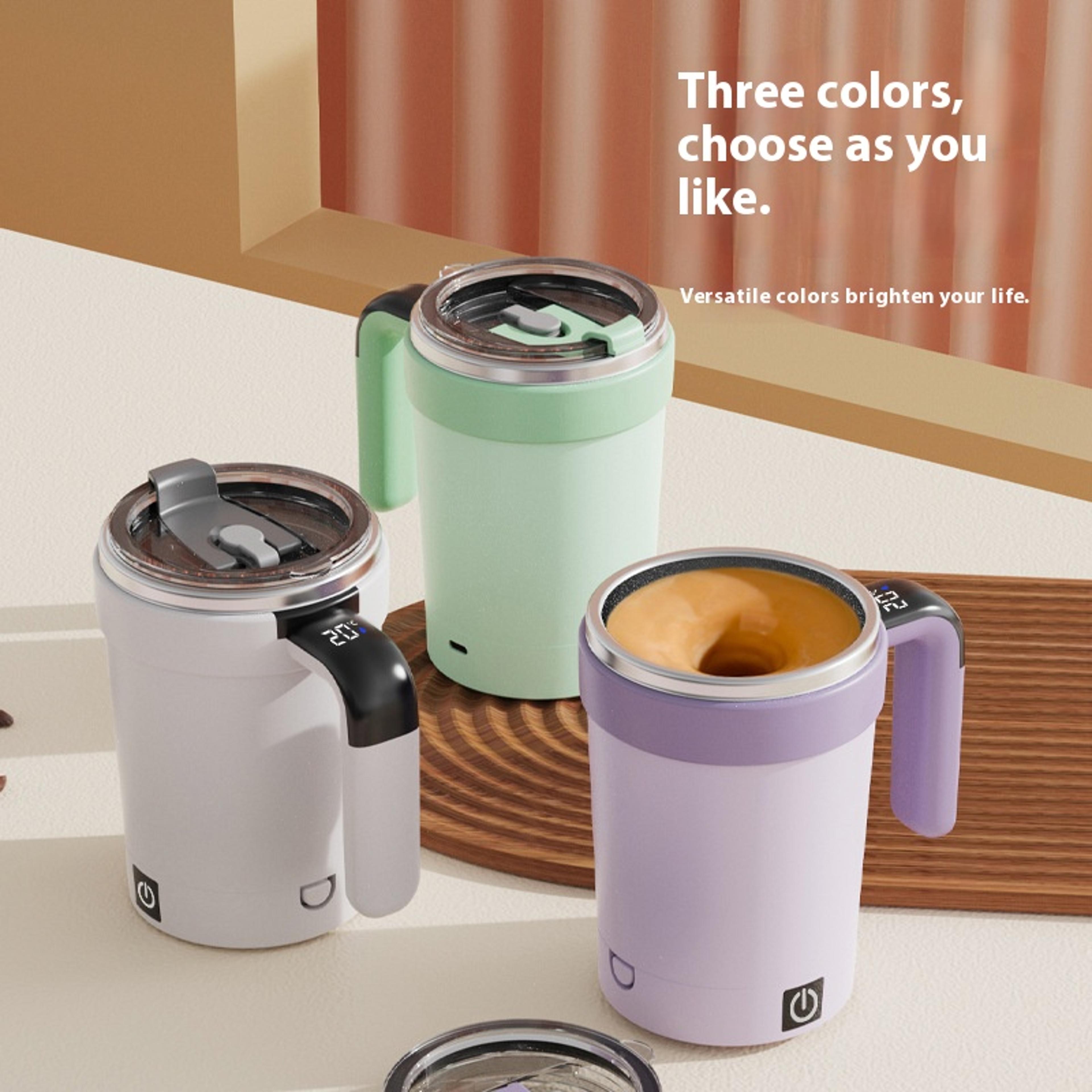New Smart Temperaturemeasuring Magnetic Automatic Stirring Cup Electric Portable Coffee Cup Milksha 1