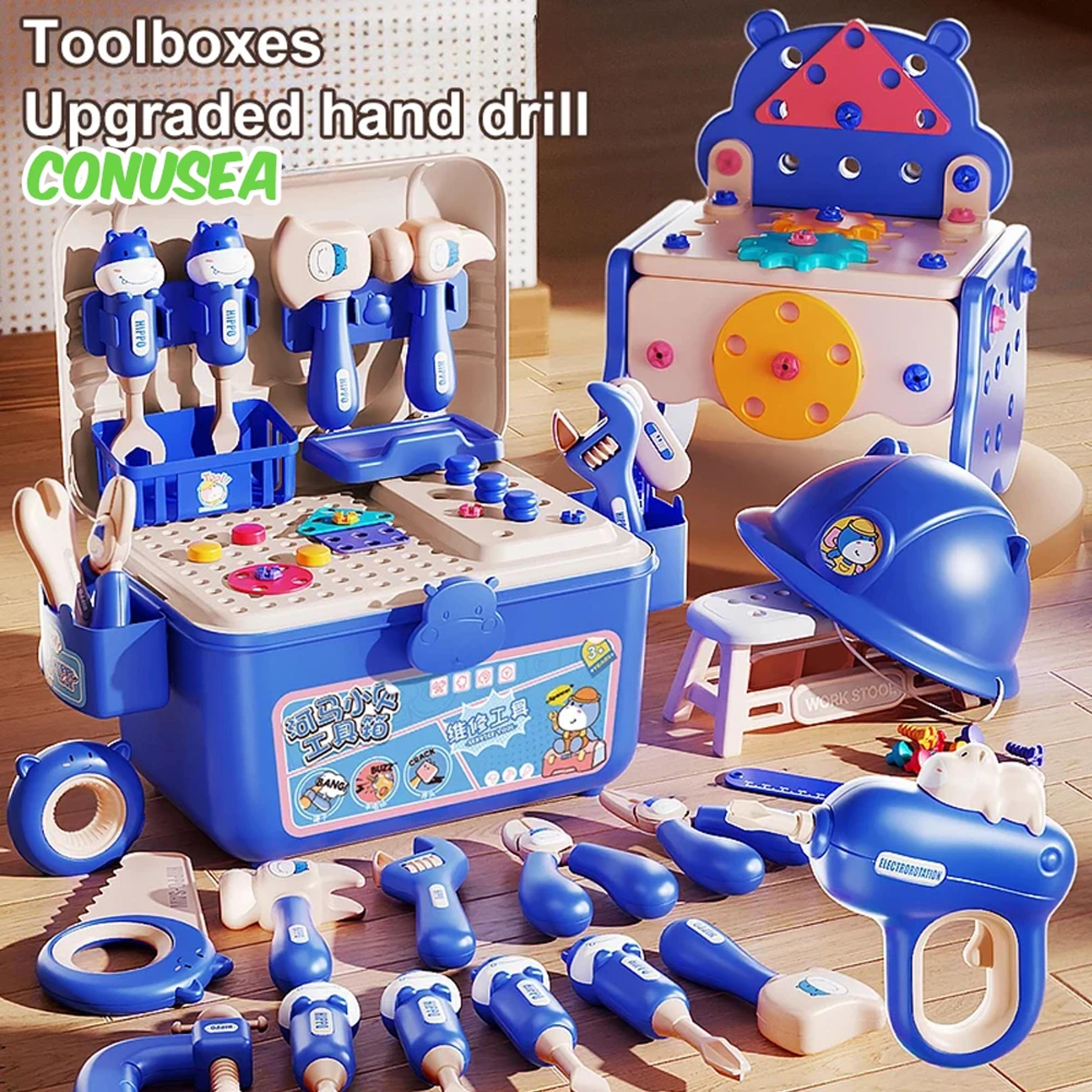 multi-functional education toys for boys girls, assembly toys simulation electric drill, screw removal
