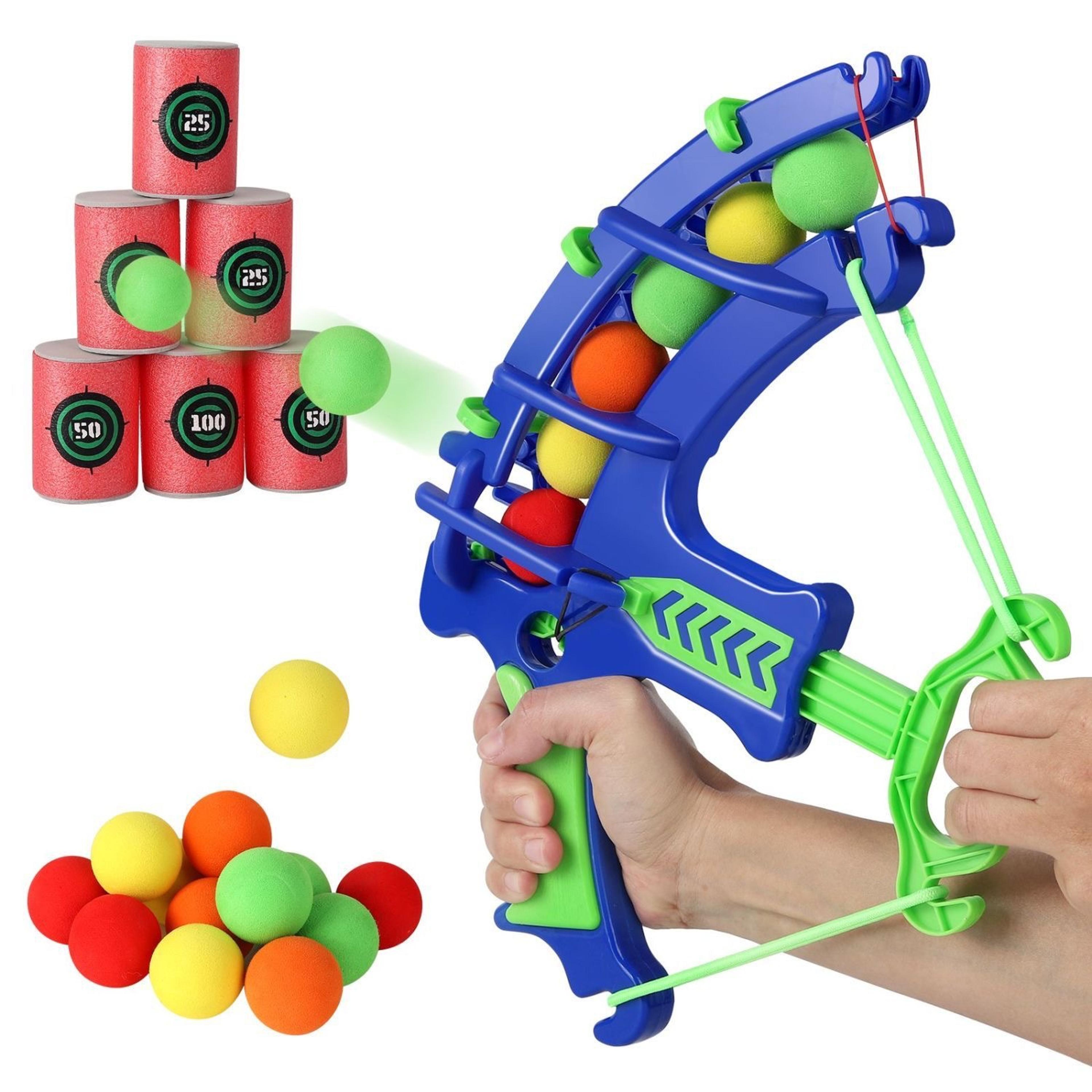 Montessori Throw Sport Slingshot Educational Target Sticky Ball Dartboard Basketball Toy For Outdoo 0