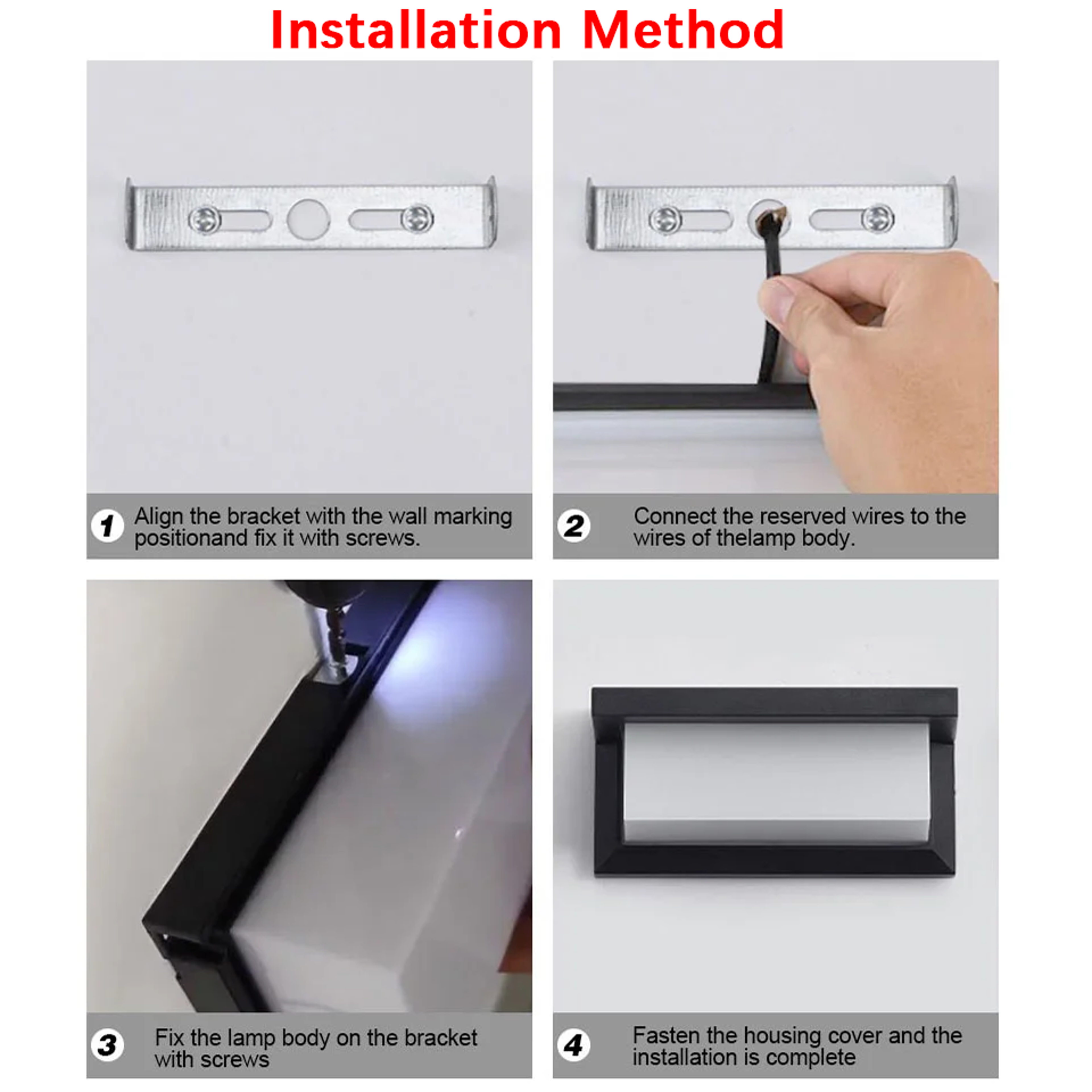 Waterproof Motion Sensor Wall Lamp LED Light For Outside Garden Porch Stairs 5