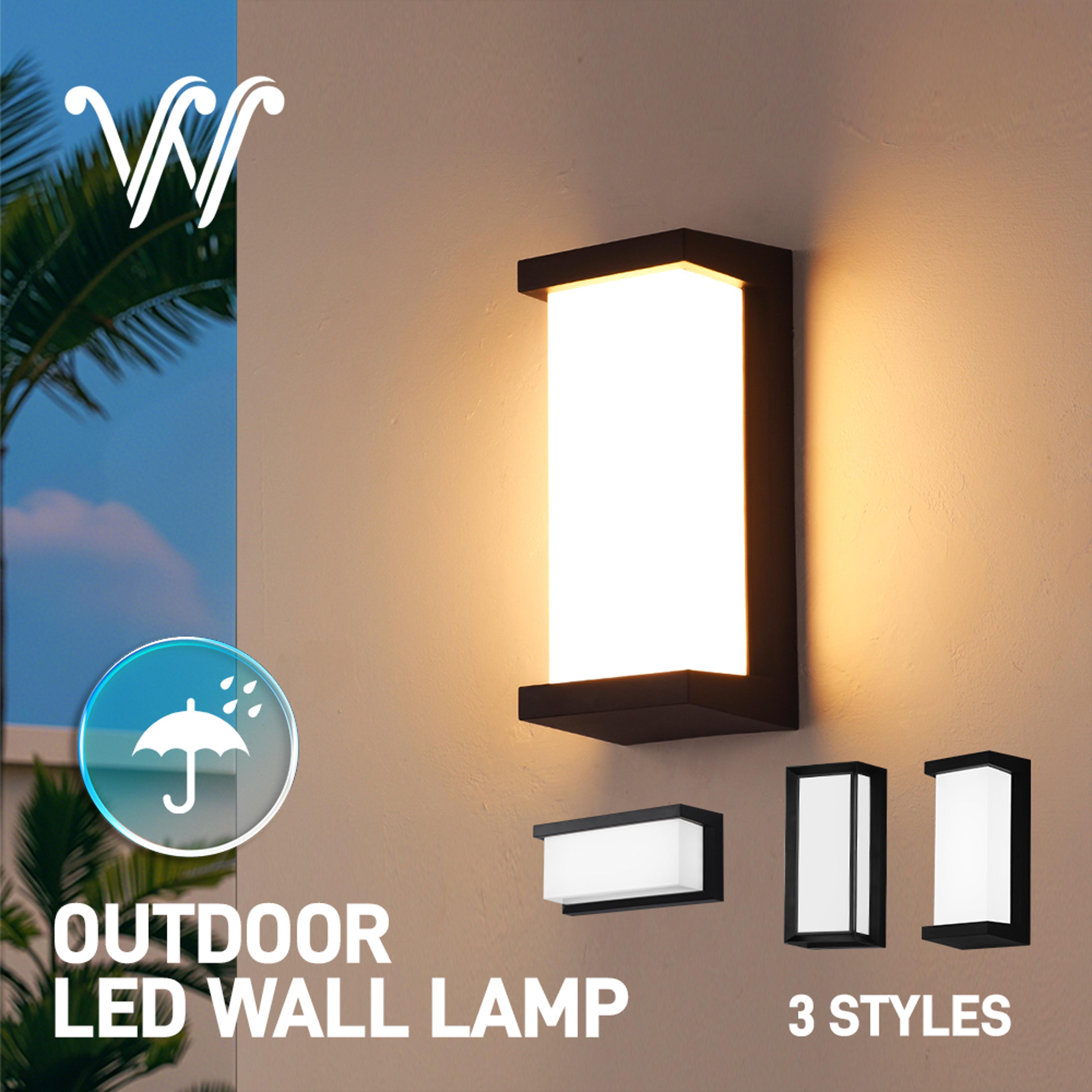 Plastic Lamp Body Exterior Wall Lighting Garden Light Porch Light 0