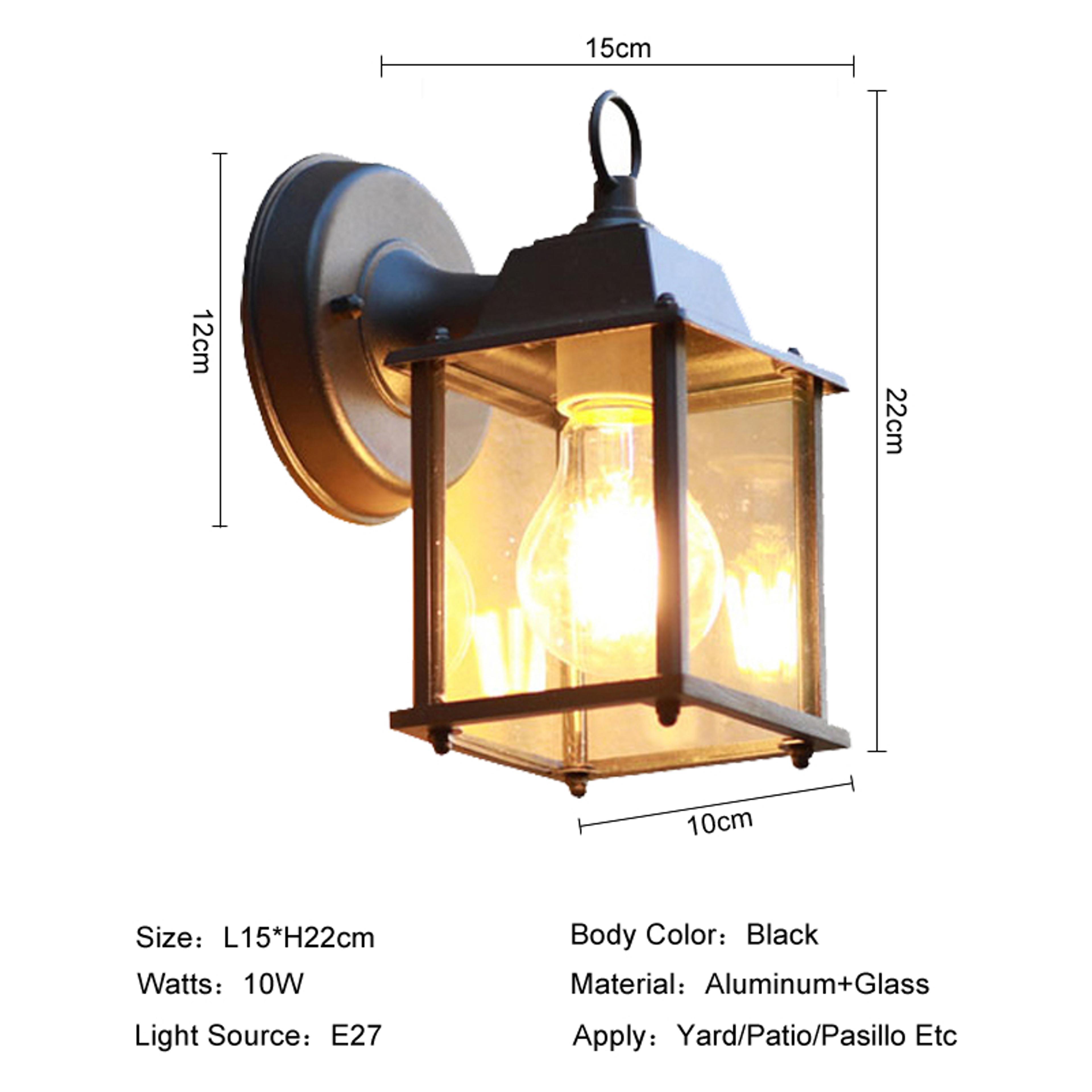 Vintage Wall Light For Porch Villa Balcony Waterproof Garden Corridor Lighting 5