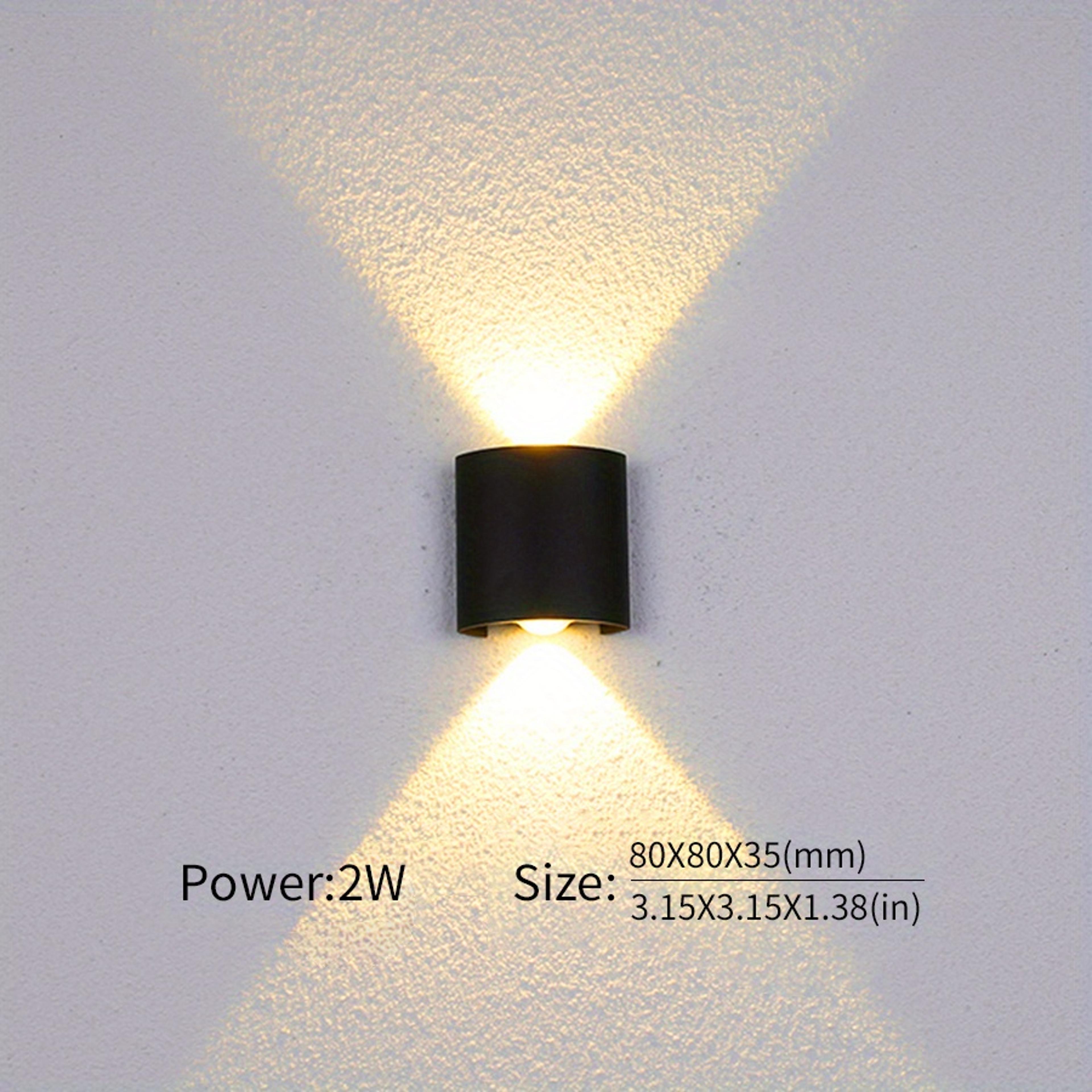 Economy LED Wall Lamp Plastic Sconce Lights Nordic Spot For Bedroom Corridor 6