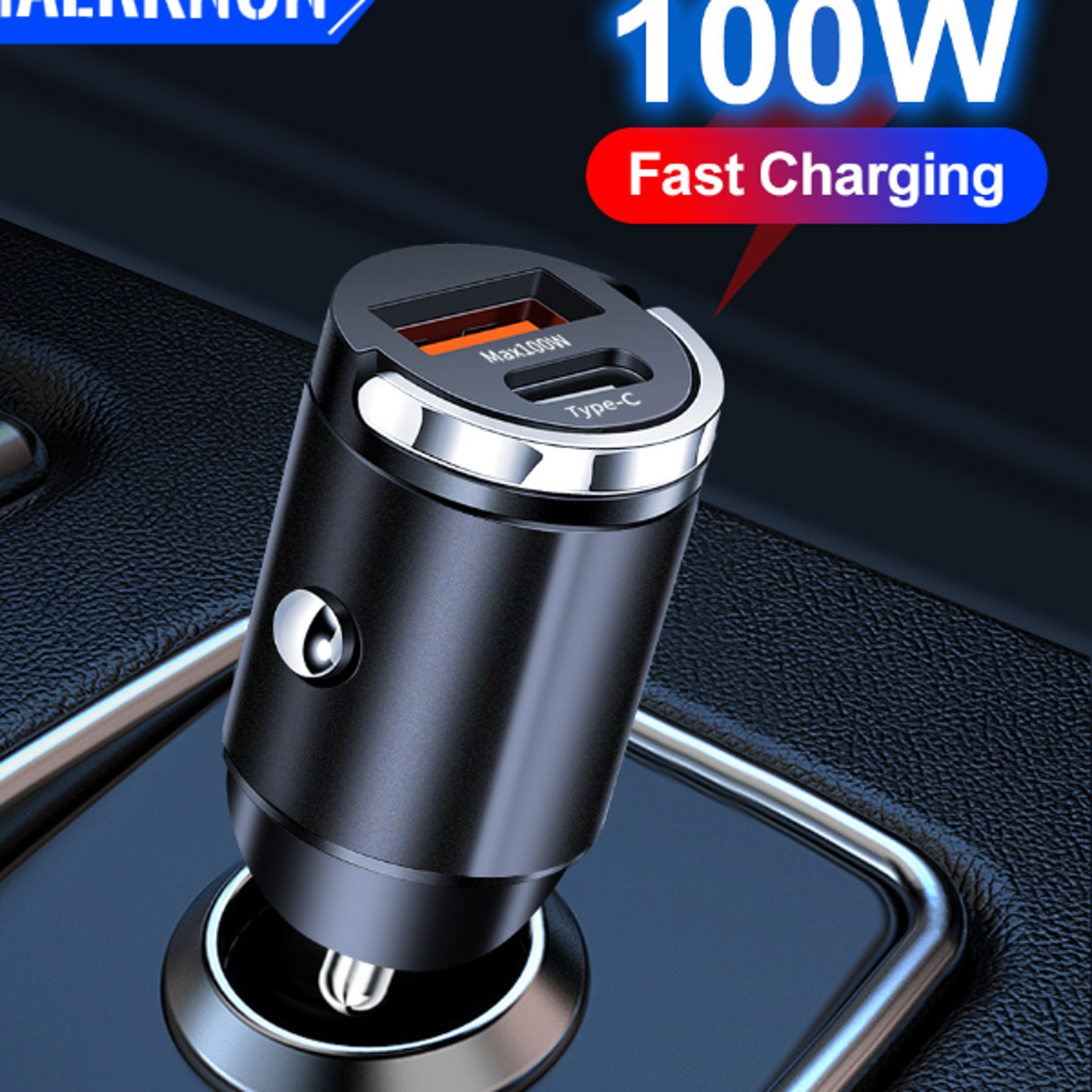 Car Charger Type C PD Dual Ports Phone Adapter For iPhone 15 Pro Xiaomi Huawei Samsung QC30 Car Acc